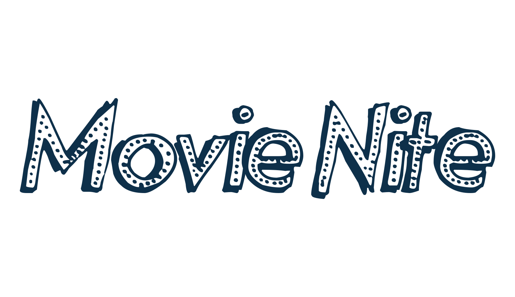 Movie Nite, various font preview