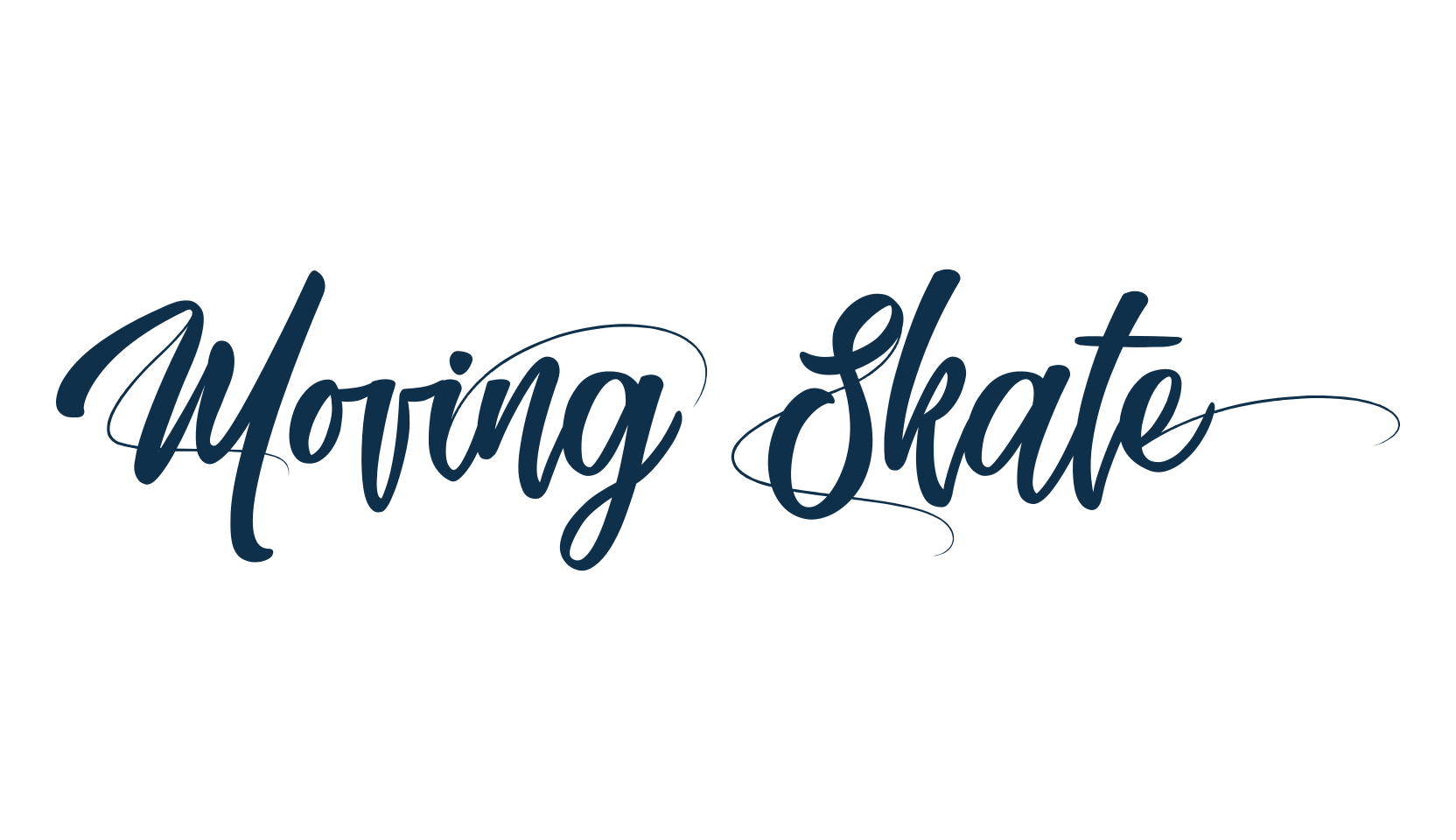 Moving Skate, brush font preview