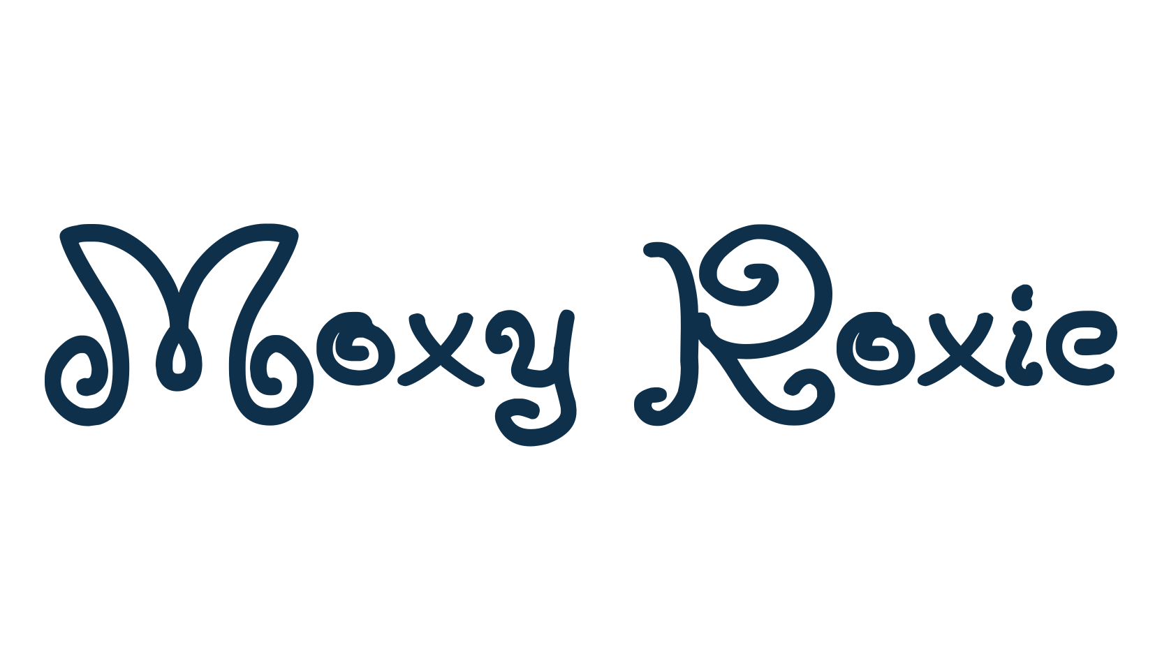 Moxy Roxie, curly font preview