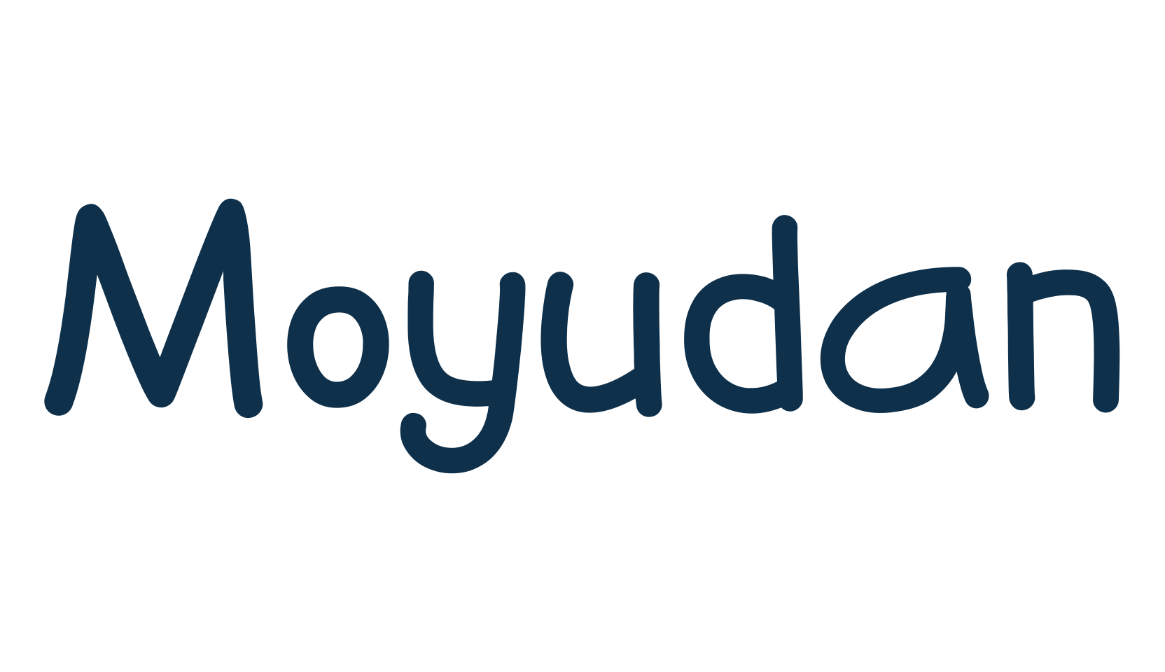 Moyudan, script handwritten fancy decorative calligraphy font preview