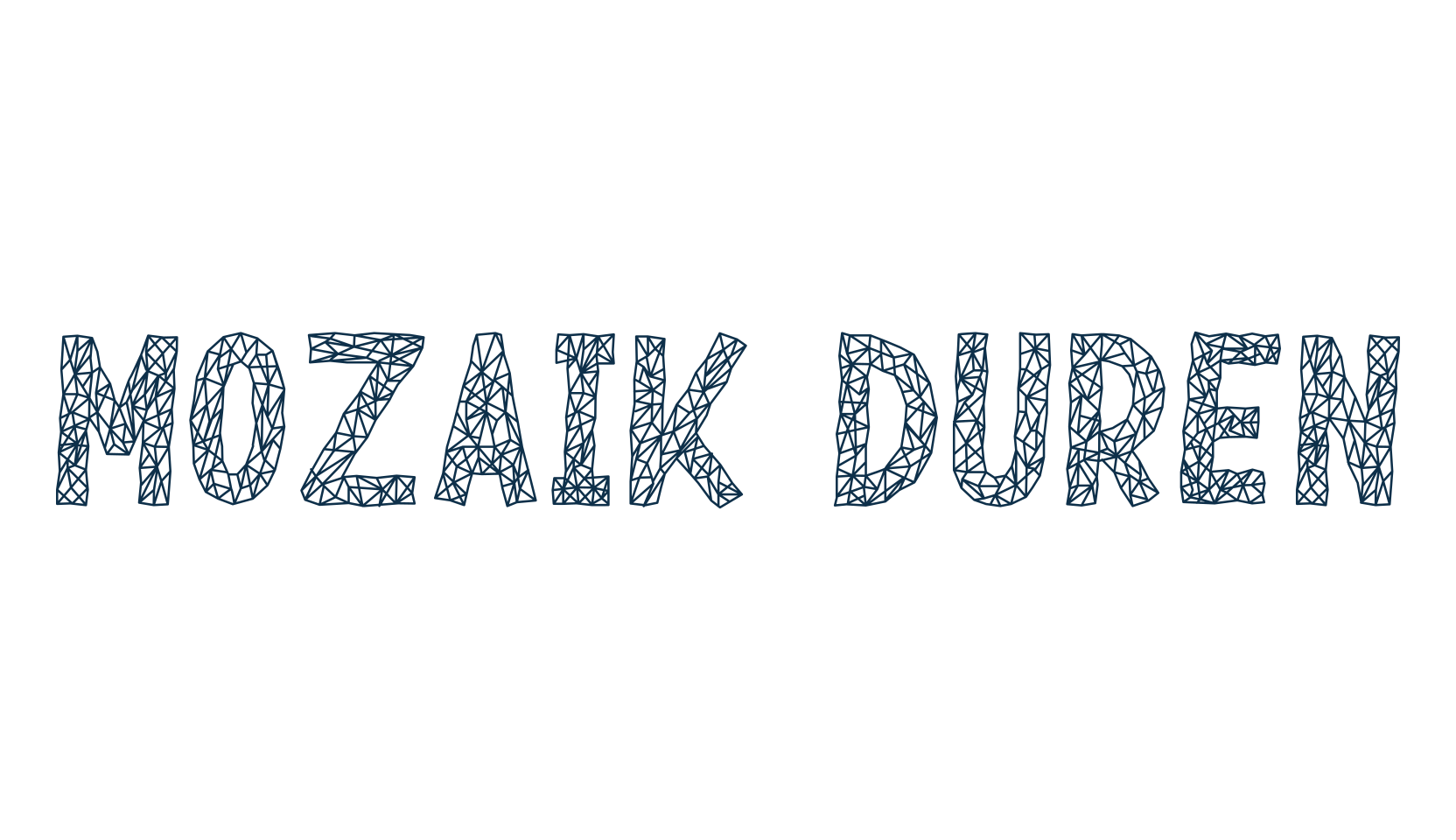 Mozaik Duren, fancy decorative font preview