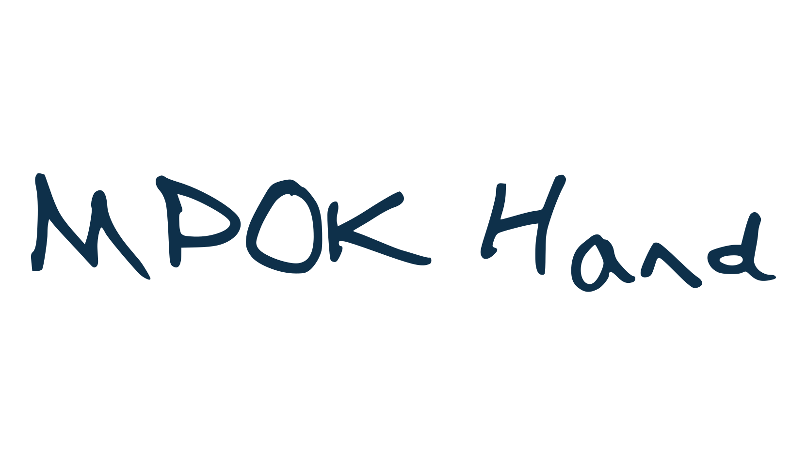 MPOK Hand, script handwritten fancy decorative calligraphy font preview
