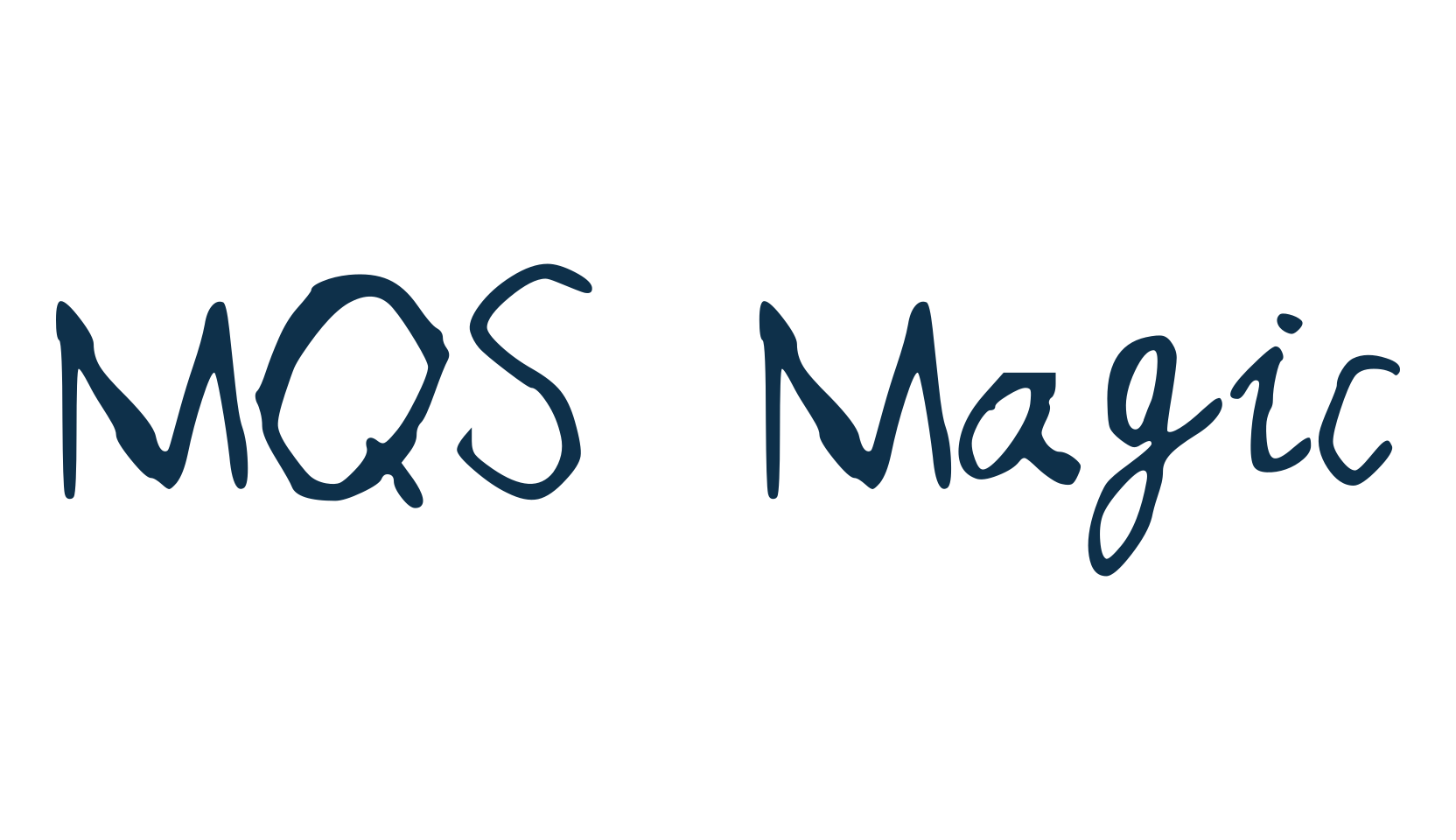 MQS Magic, script handwritten fancy decorative calligraphy font preview
