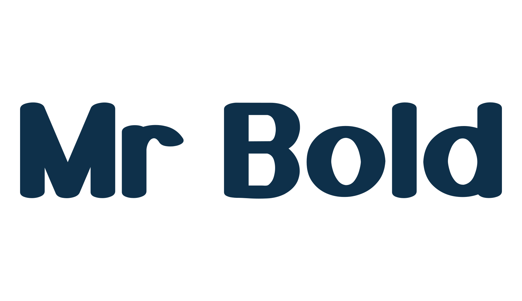 Mr Bold, sans serif font preview