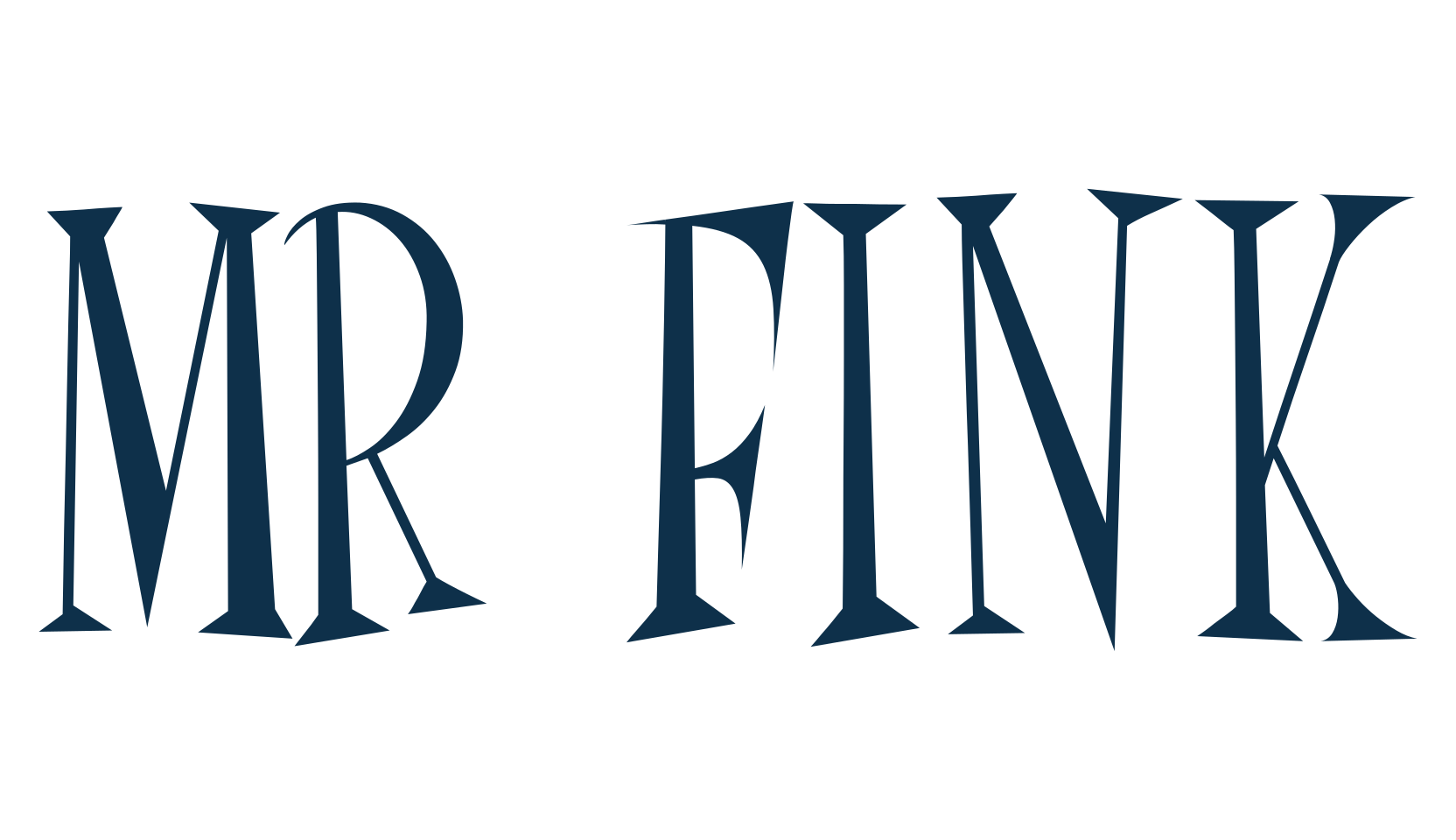 Mr Fink, fancy cartoon decorative font preview