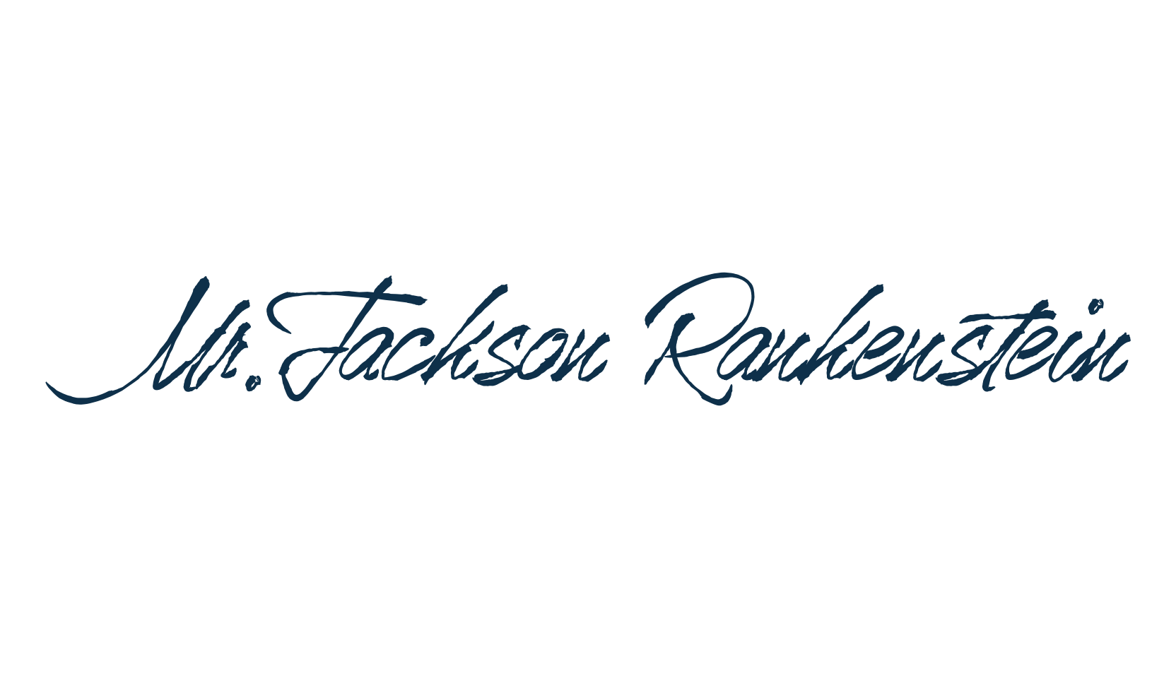 Mr.Jackson Rankenstein, brush font preview