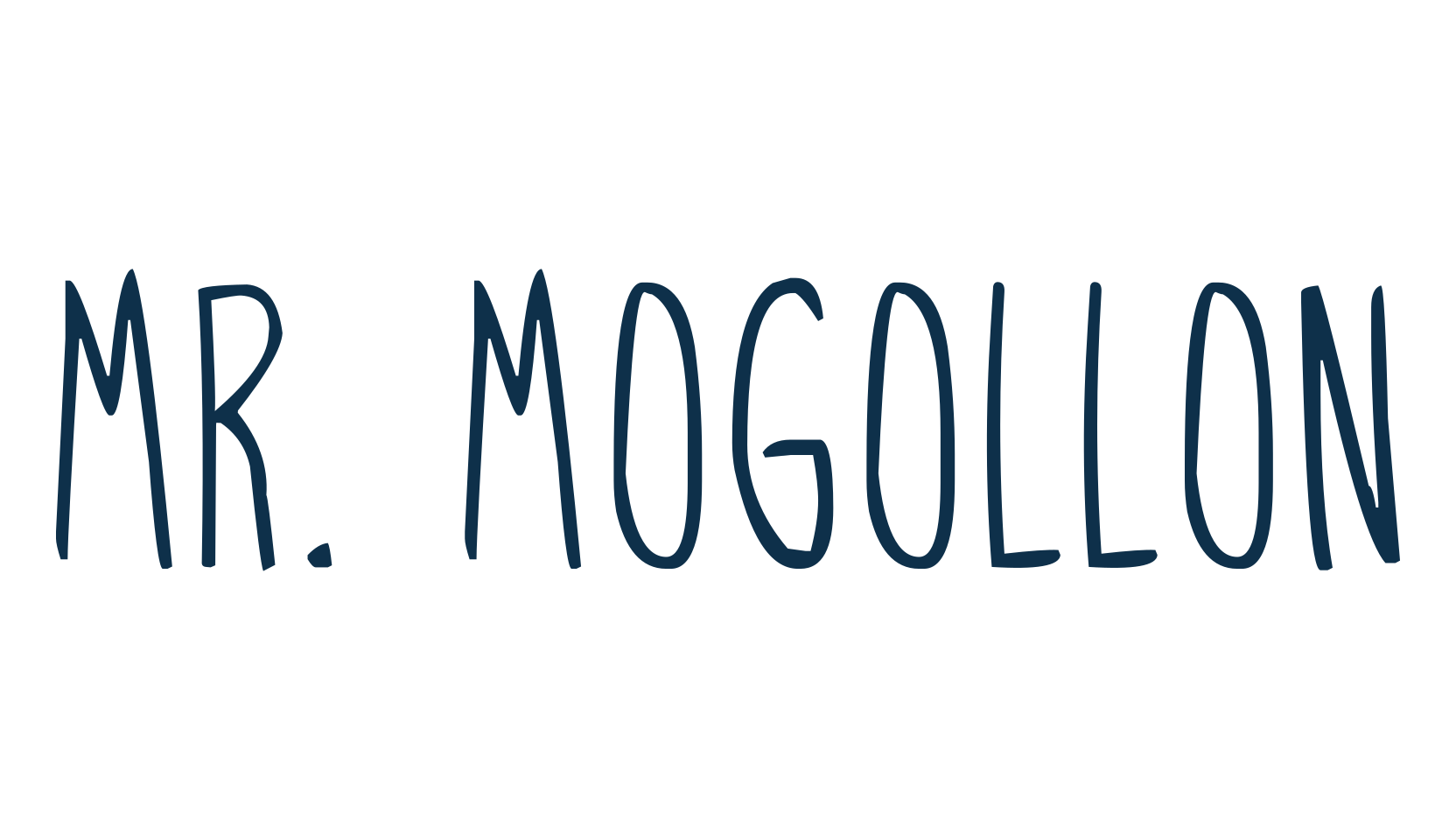 Mr. Mogollon, script handwritten fancy decorative calligraphy font preview