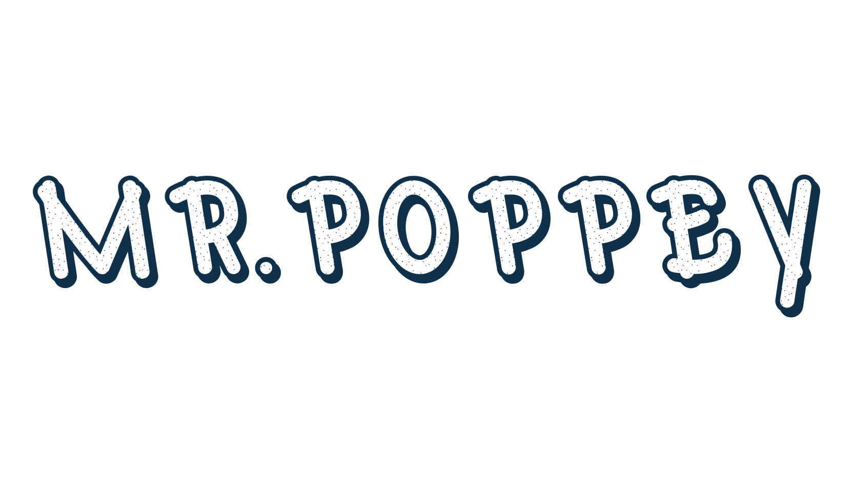 Mr.Poppey, fancy cartoon decorative font preview
