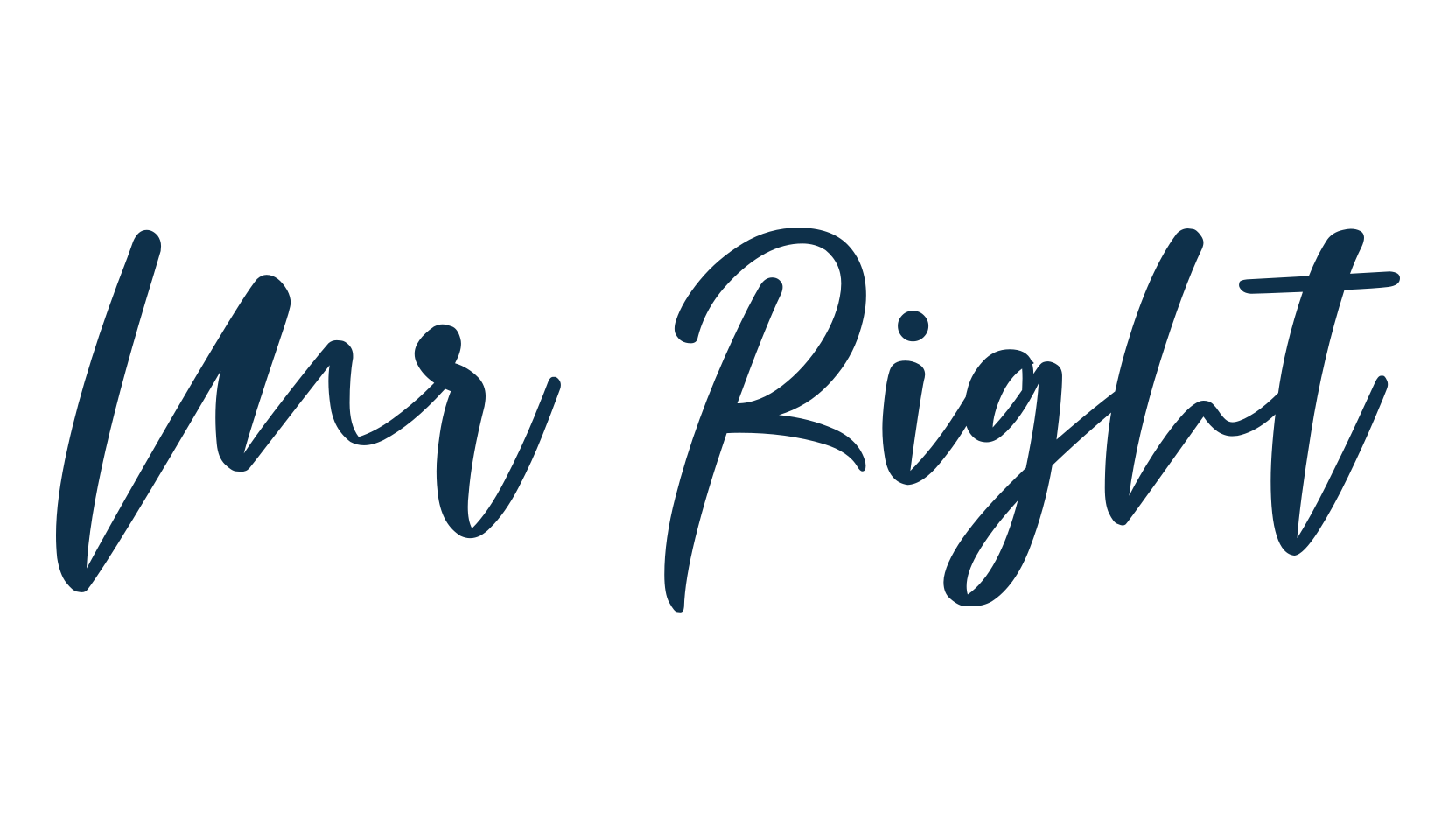 Mr Right, handwriting font preview