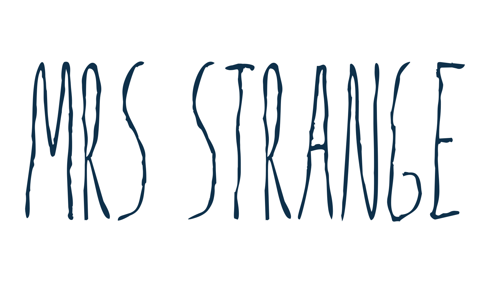 Mrs Strange, fancy various decorative script calligraphy font preview