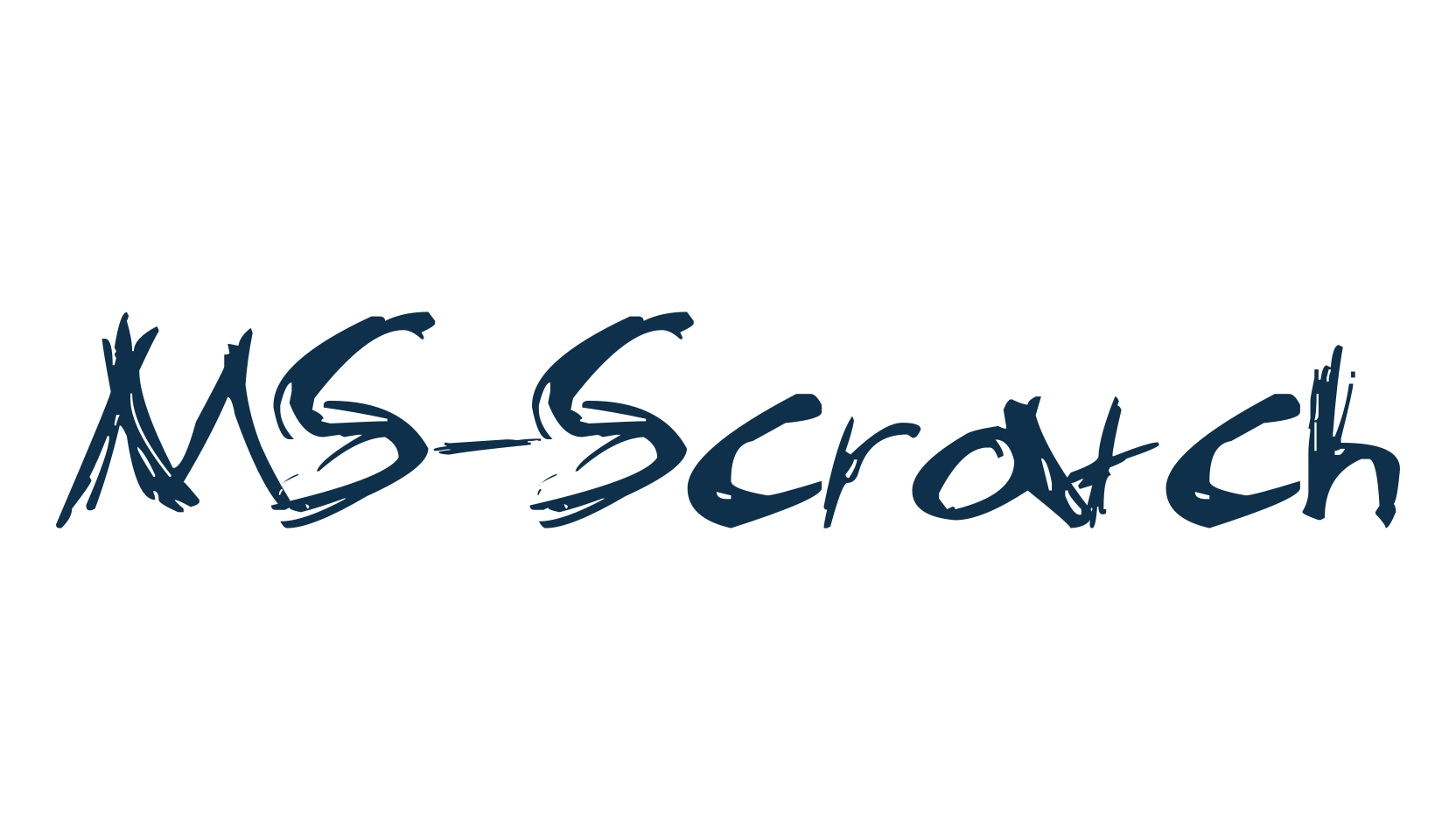 MS-Scratch, script trash fancy decorative calligraphy font preview