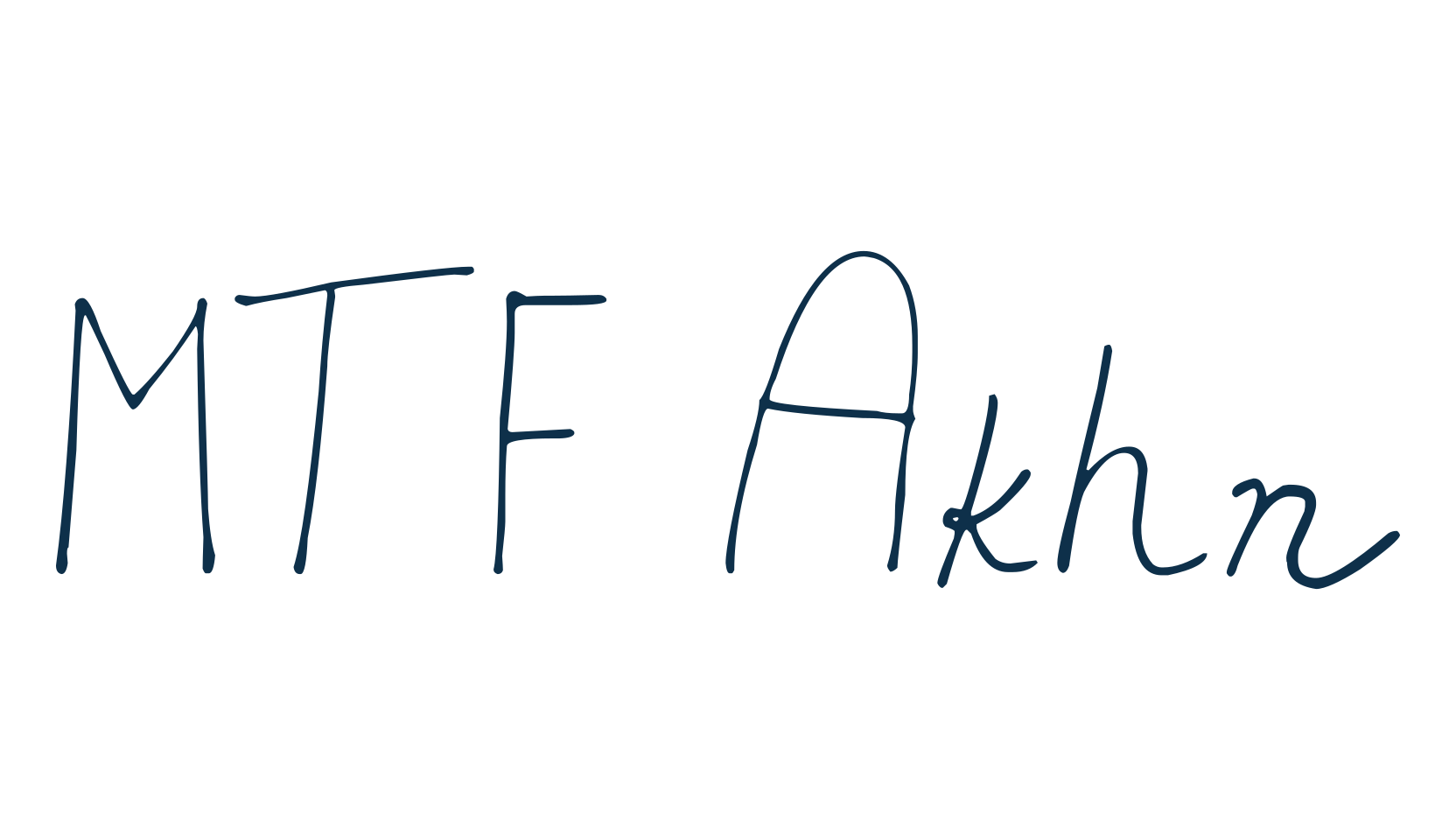 MTF Akhn, handwriting font preview