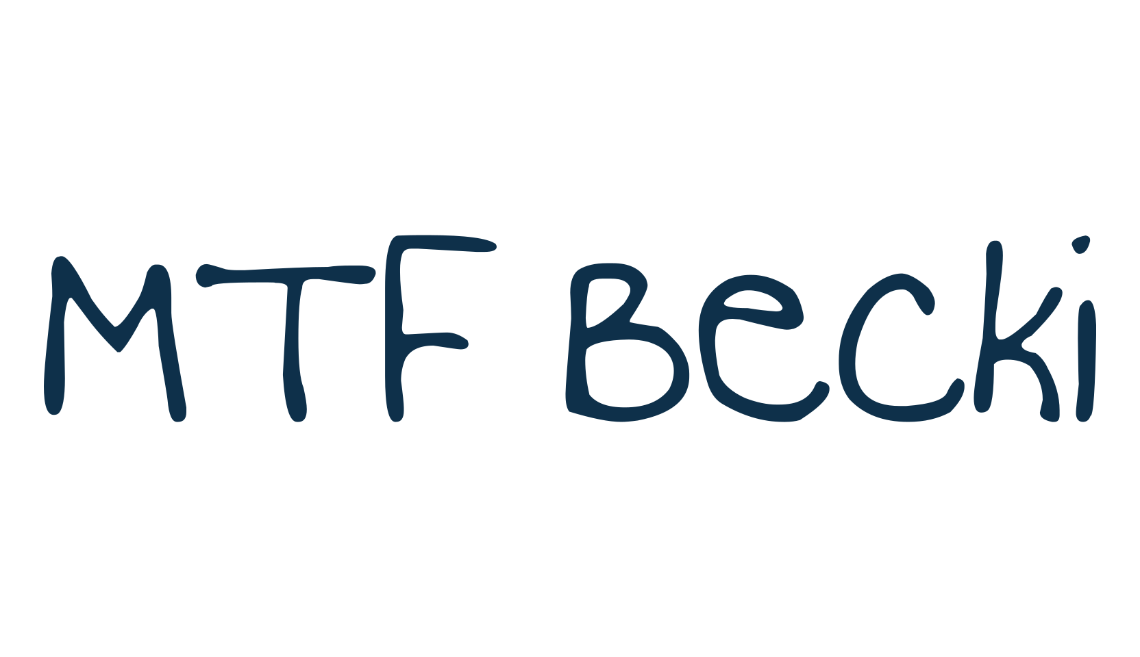MTF Becki, handwriting font preview