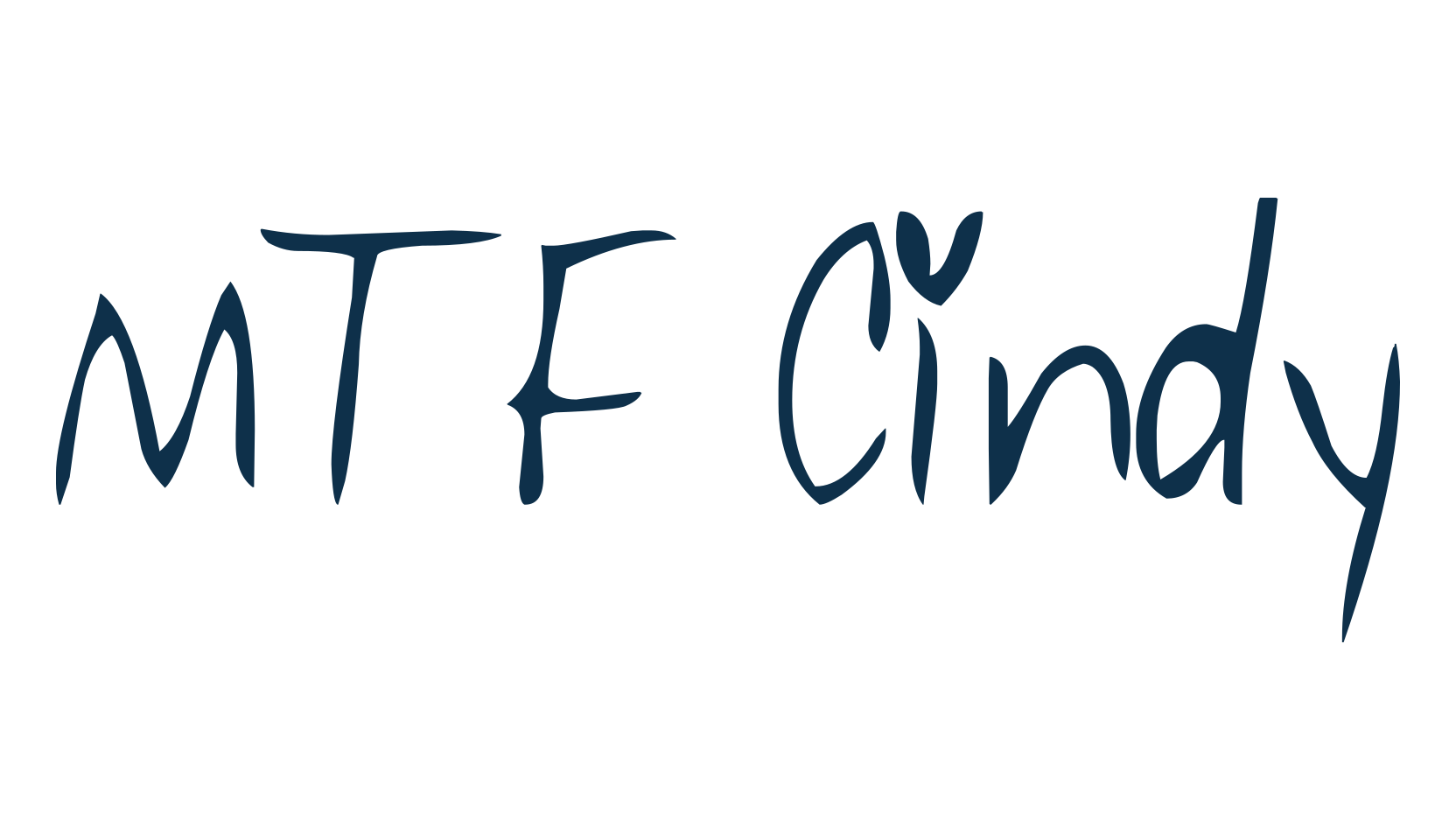MTF Cindy, handwriting font preview