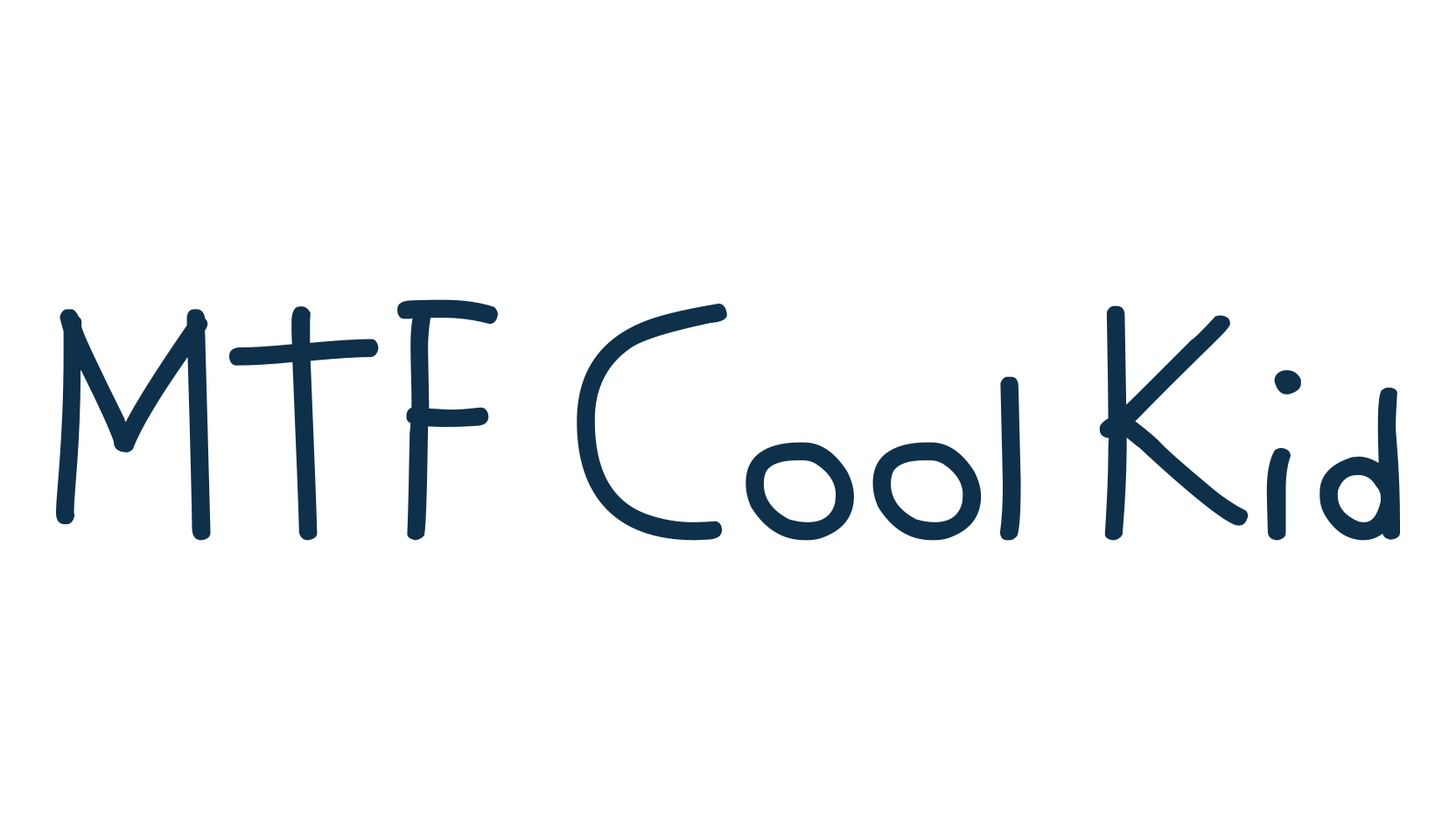 MTF Cool Kid, script handwritten fancy decorative calligraphy font preview