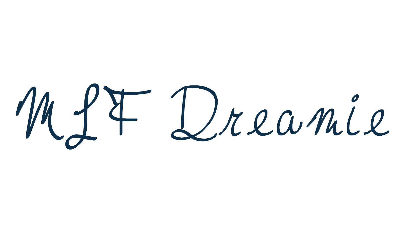 MTF Dreamie, script handwritten fancy decorative calligraphy font preview