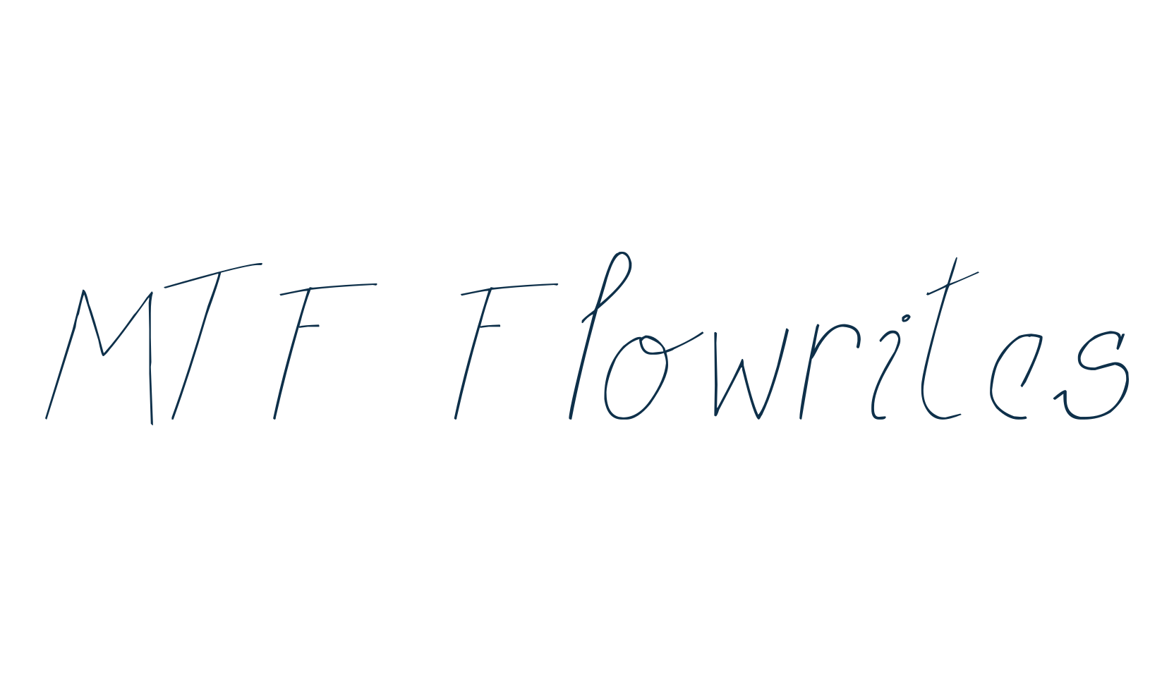 MTF Flowrites, script handwritten fancy decorative calligraphy font preview