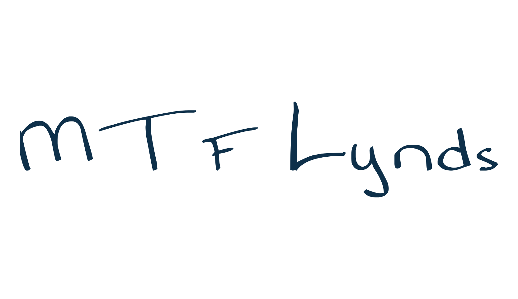 MTF Lynds, handwriting font preview