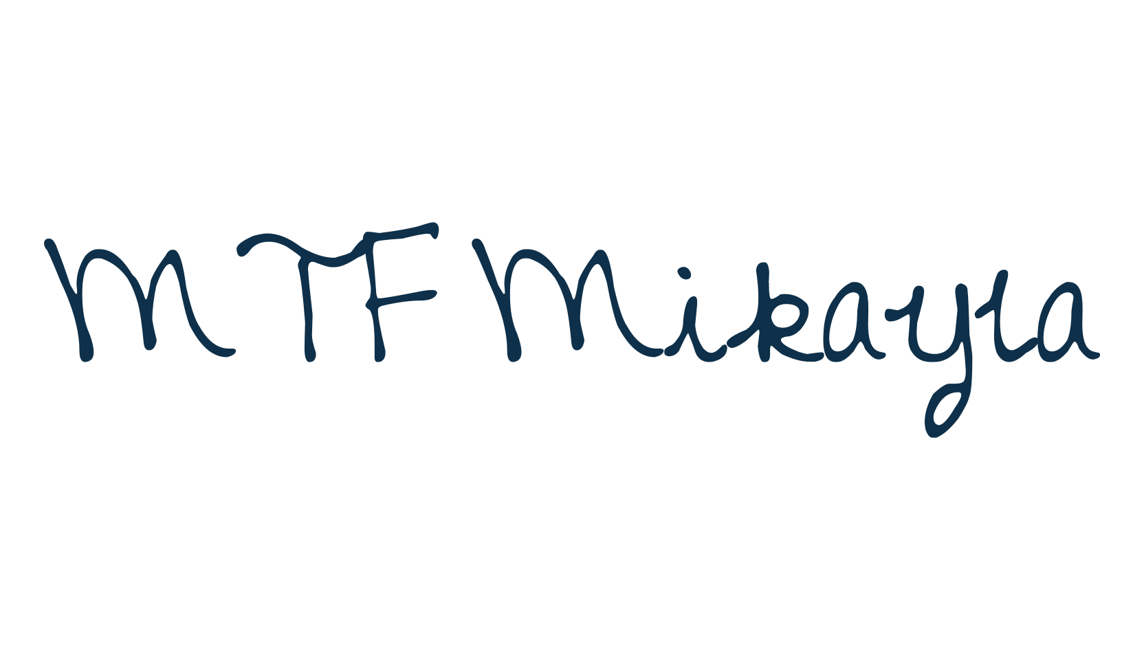 MTF Mikayla, script handwritten fancy decorative calligraphy font preview