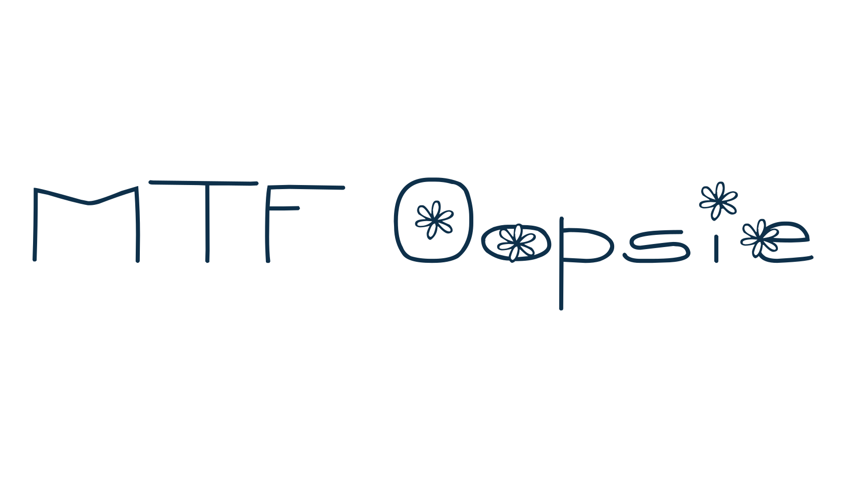 MTF Oopsie, fancy decorative font preview