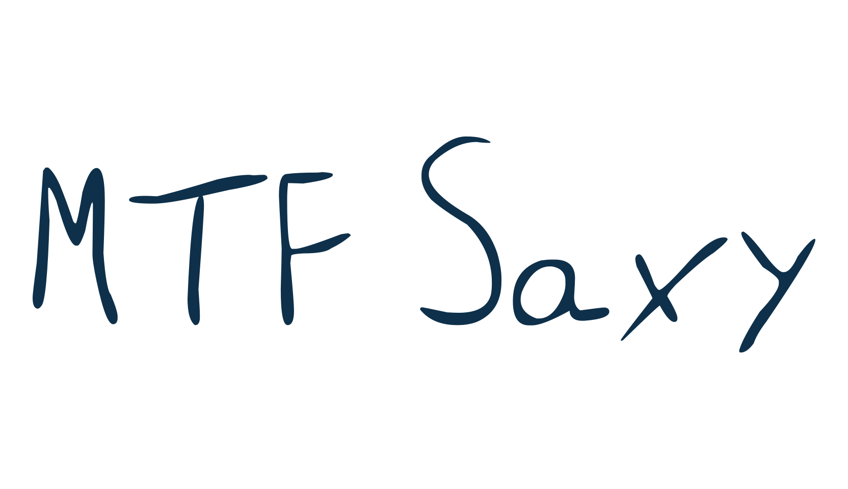 MTF Saxy, handwriting font preview
