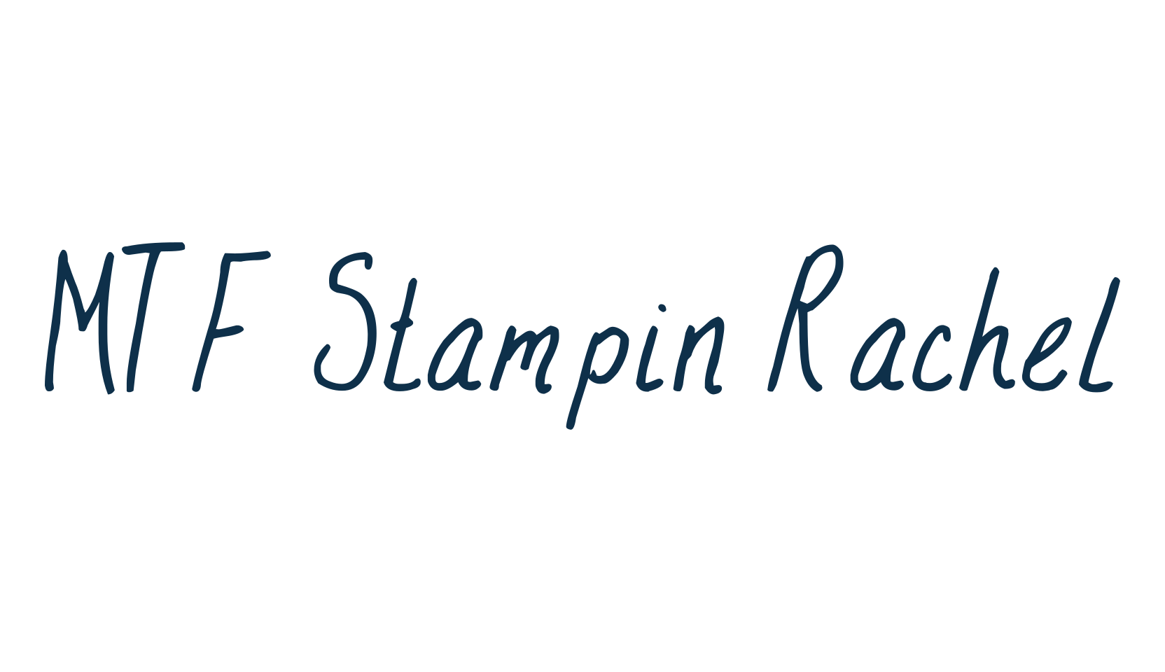 MTF Stampin Rachel, handwriting font preview