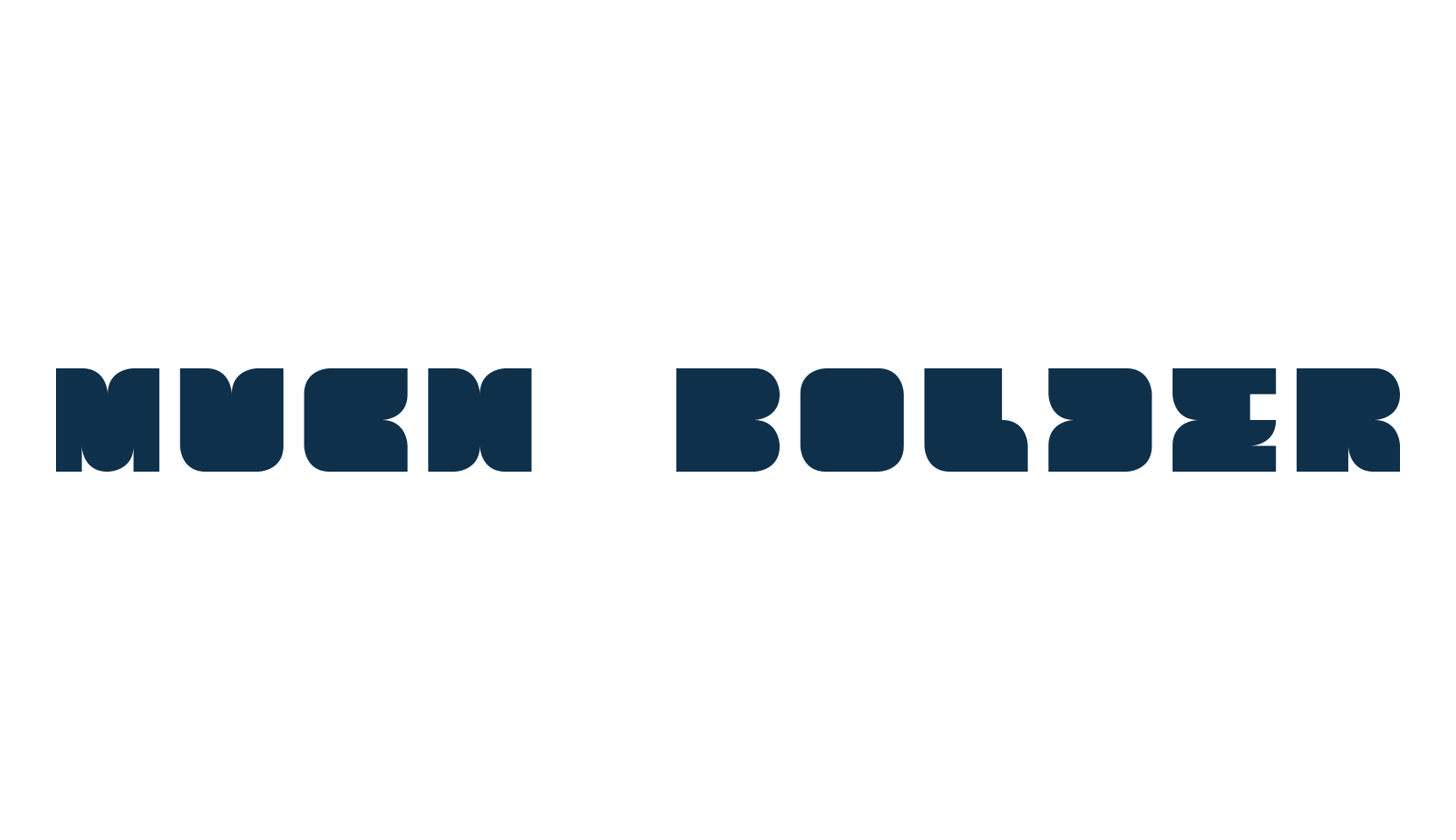 Much Bolder, fancy various techno sci-fi font preview
