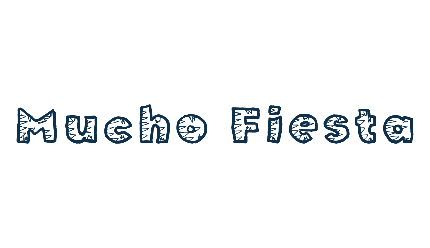 Mucho Fiesta, fancy decorative font preview