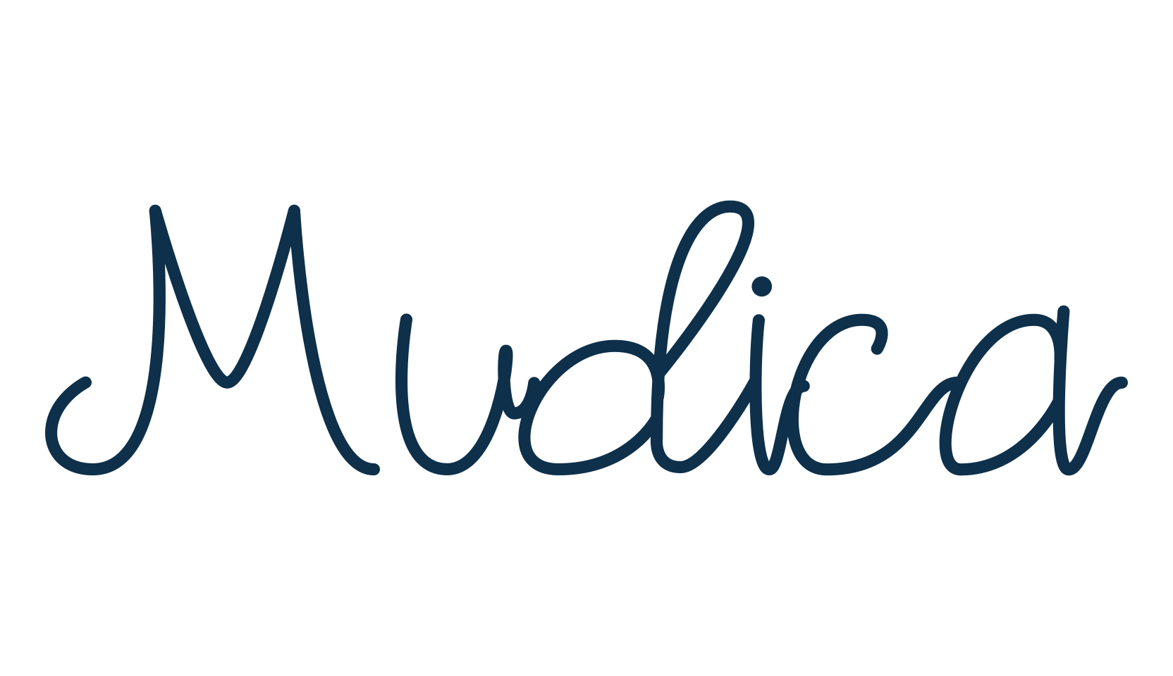 Mudica, handwriting font preview