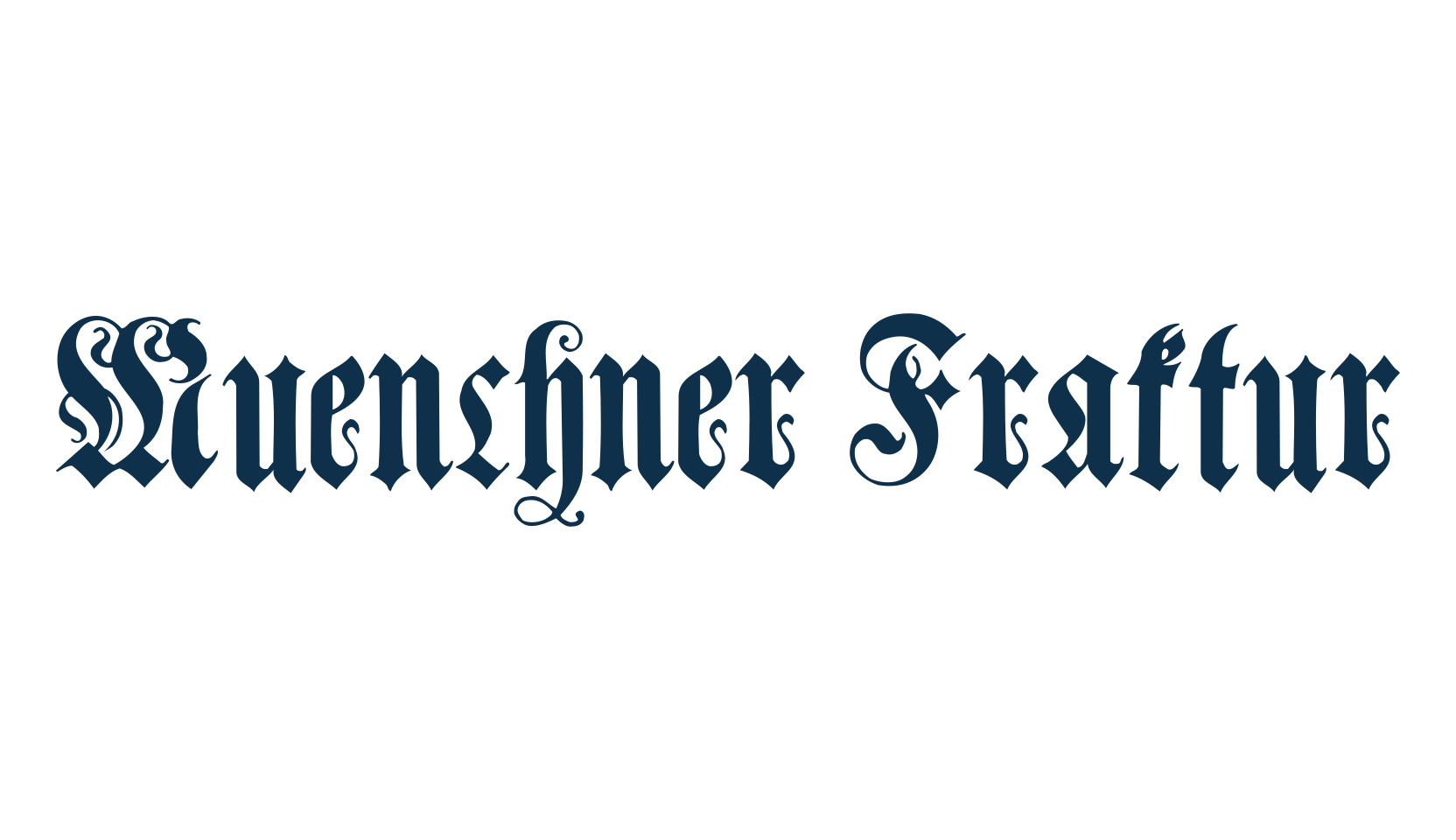 Muenchner Fraktur, gothic medieval font preview