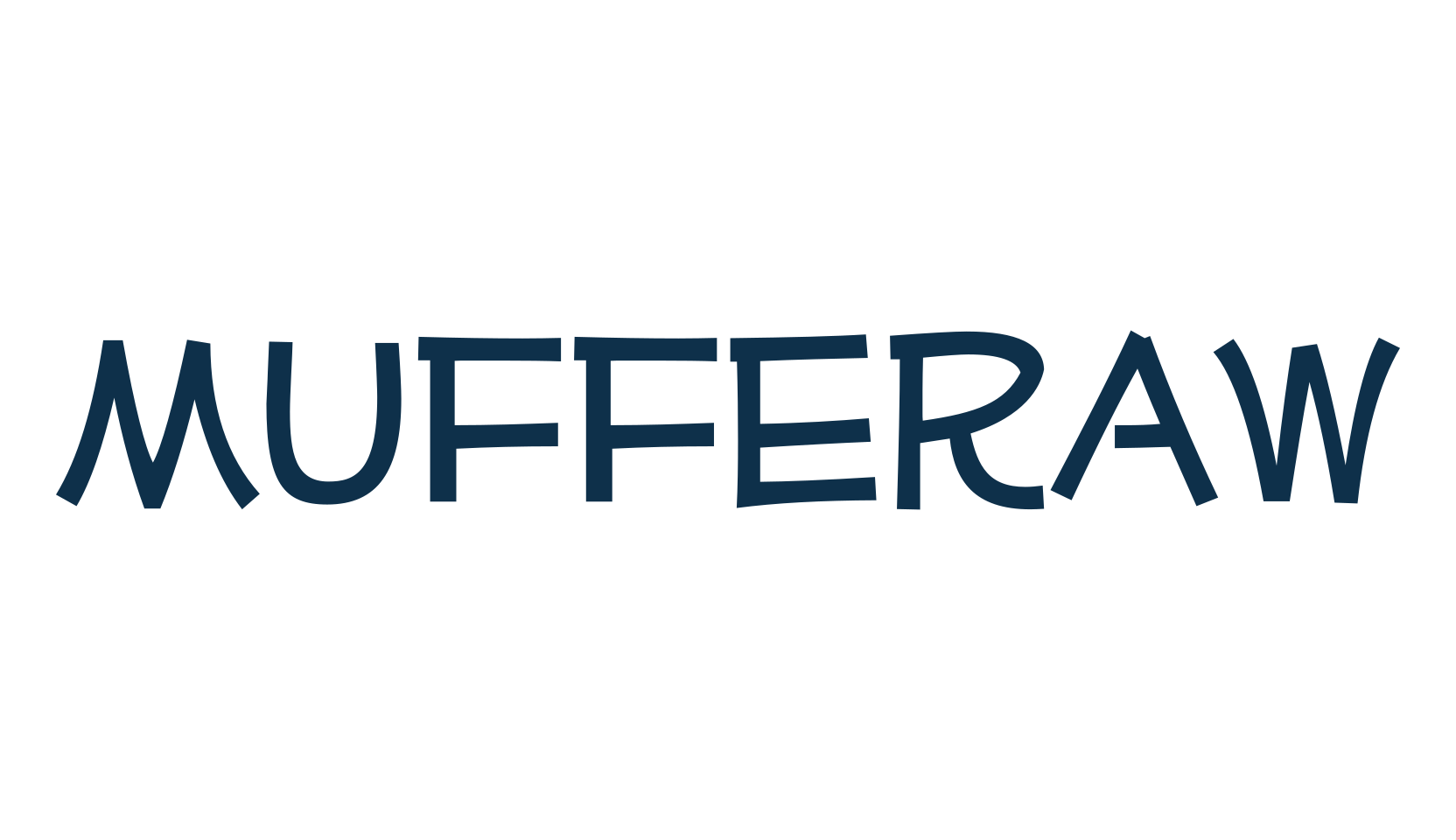 Mufferaw, cartoon font preview