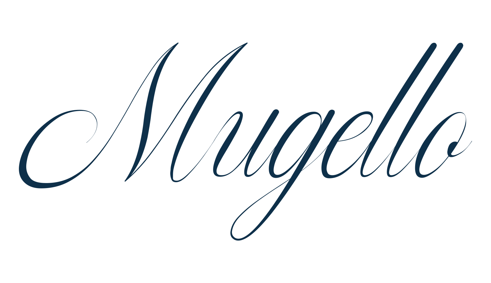 Mugello, calligraphy font preview