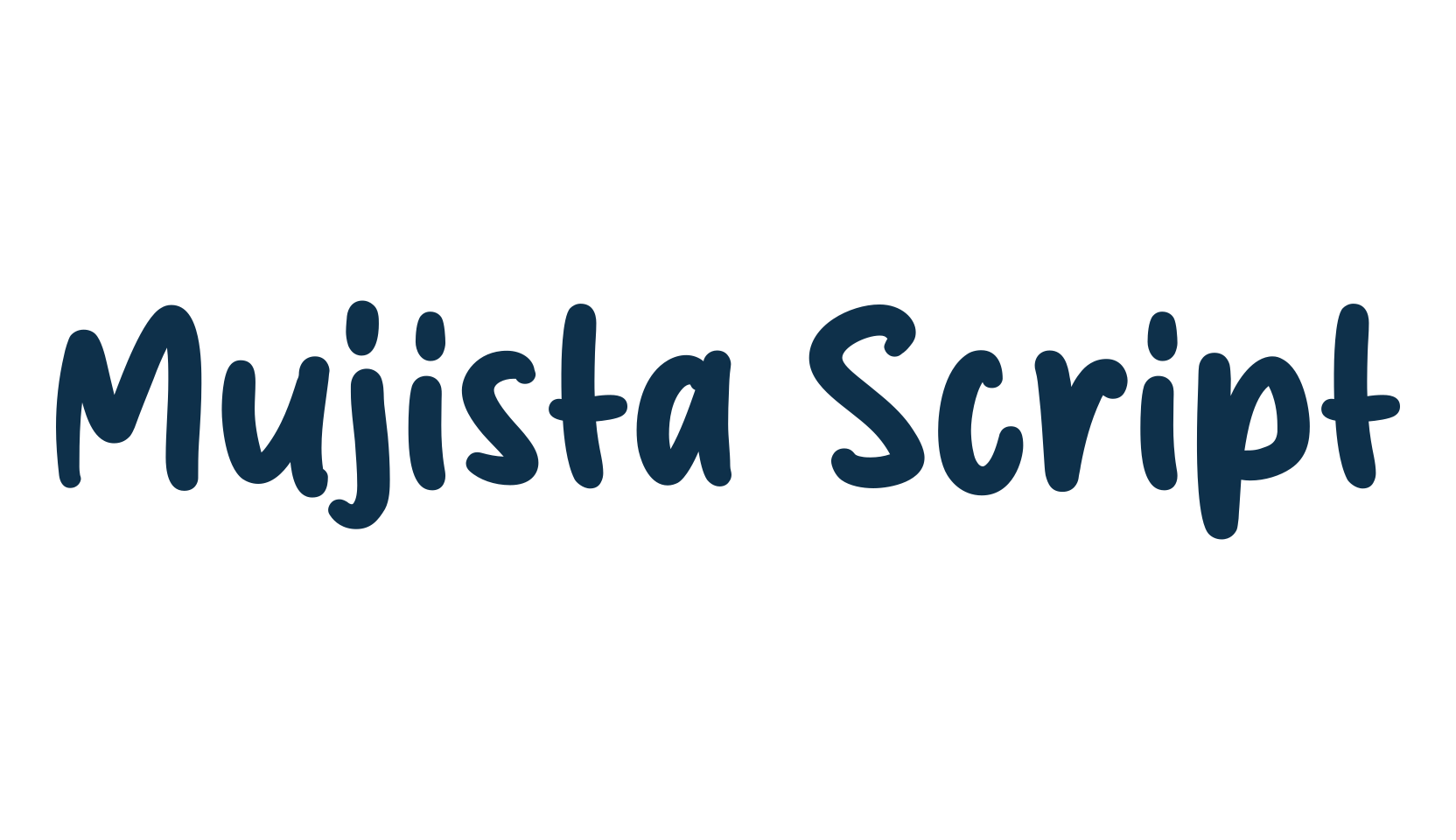 Mujista Script, script handwritten fancy decorative calligraphy font preview