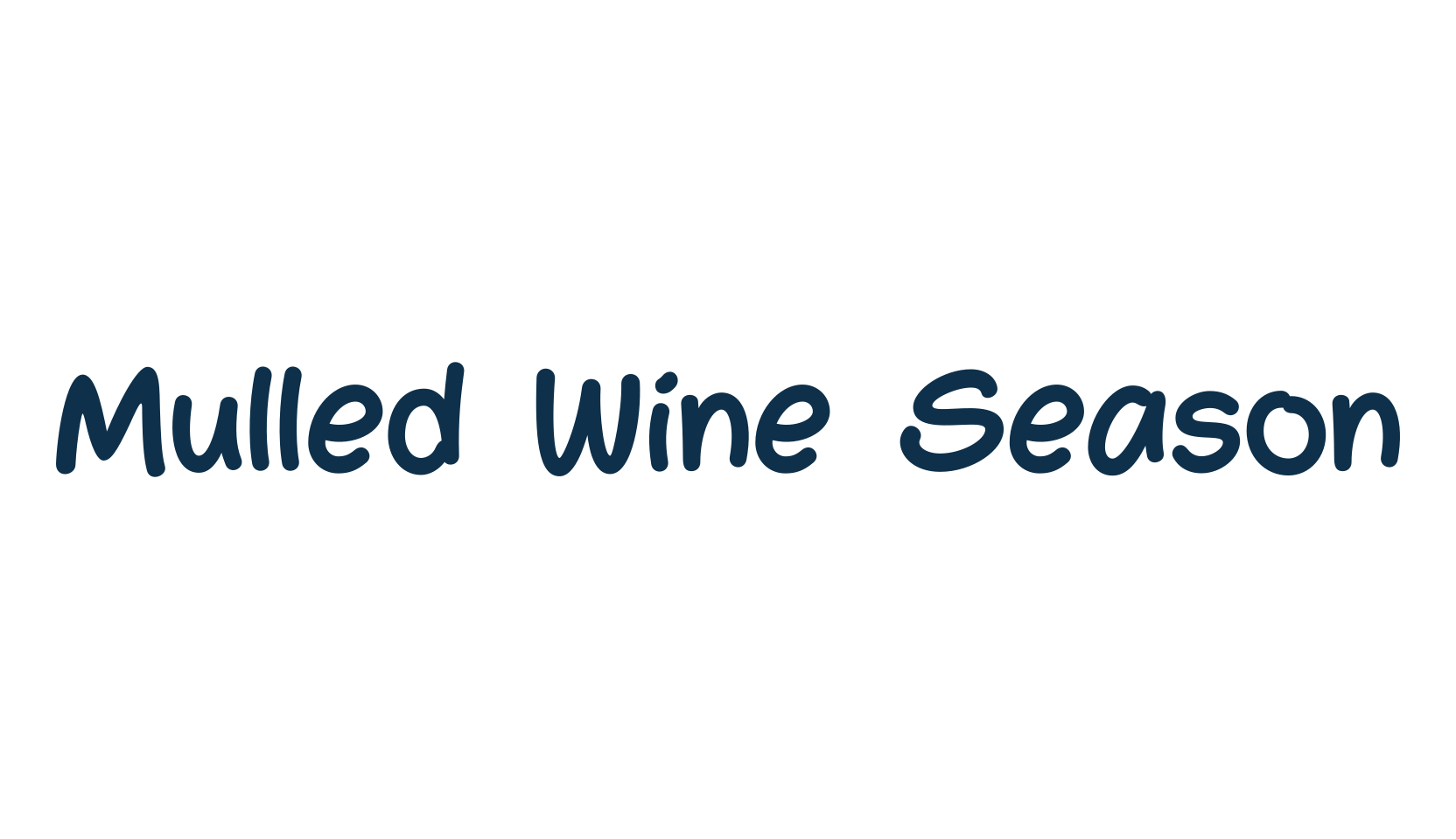 Mulled Wine Season, fancy cartoon decorative comic font preview