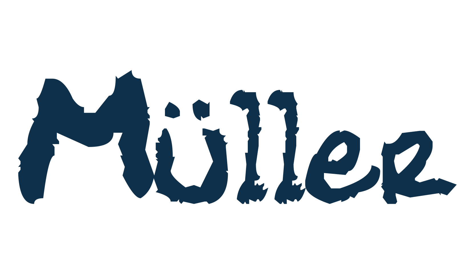 Müller, trash font preview
