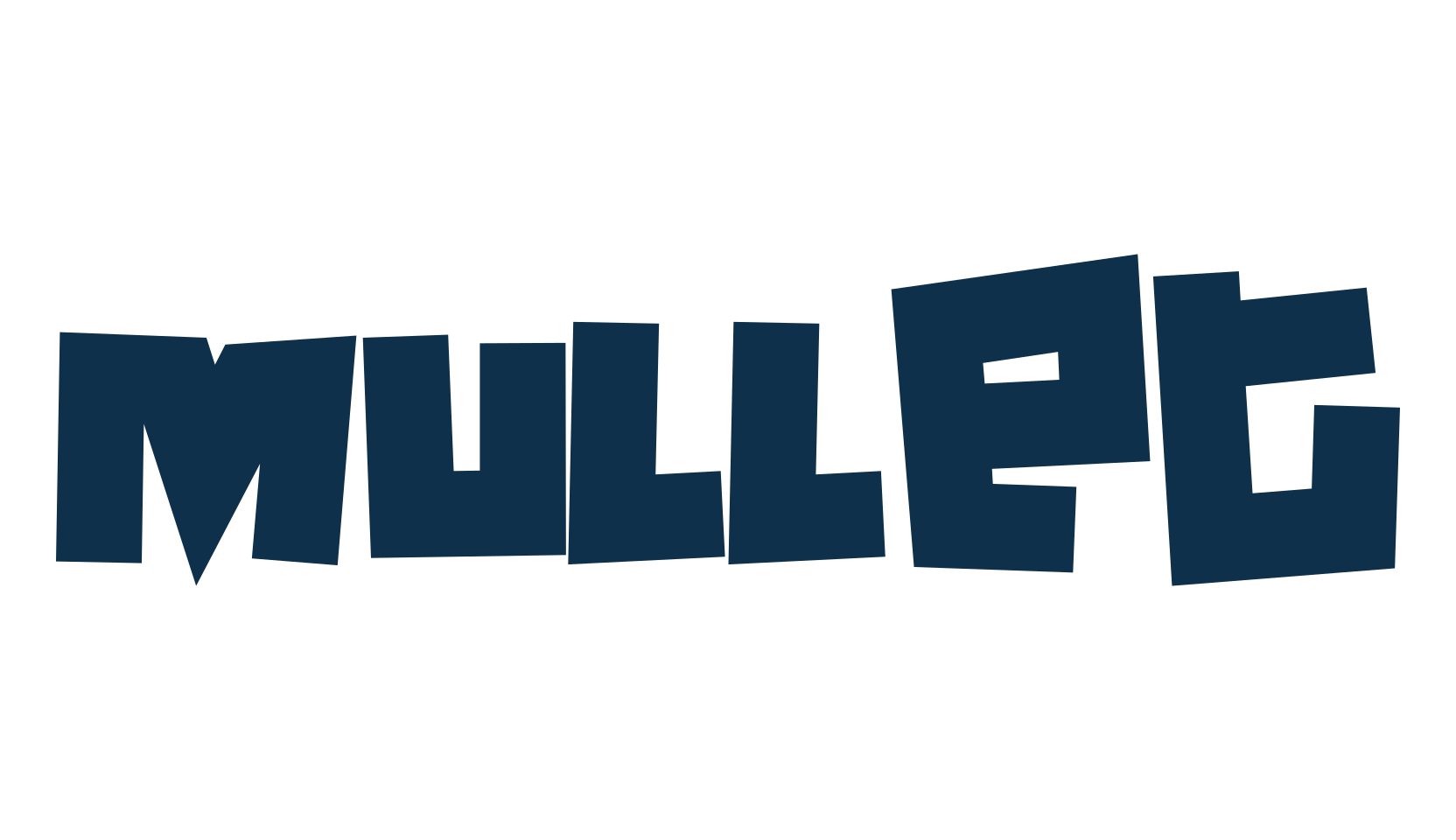 Mullet, fancy cartoon decorative font preview