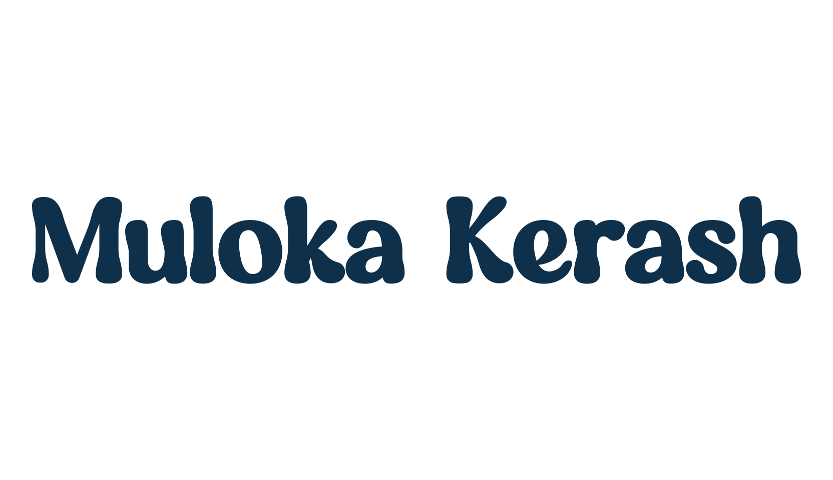 Muloka Kerash, retro font preview
