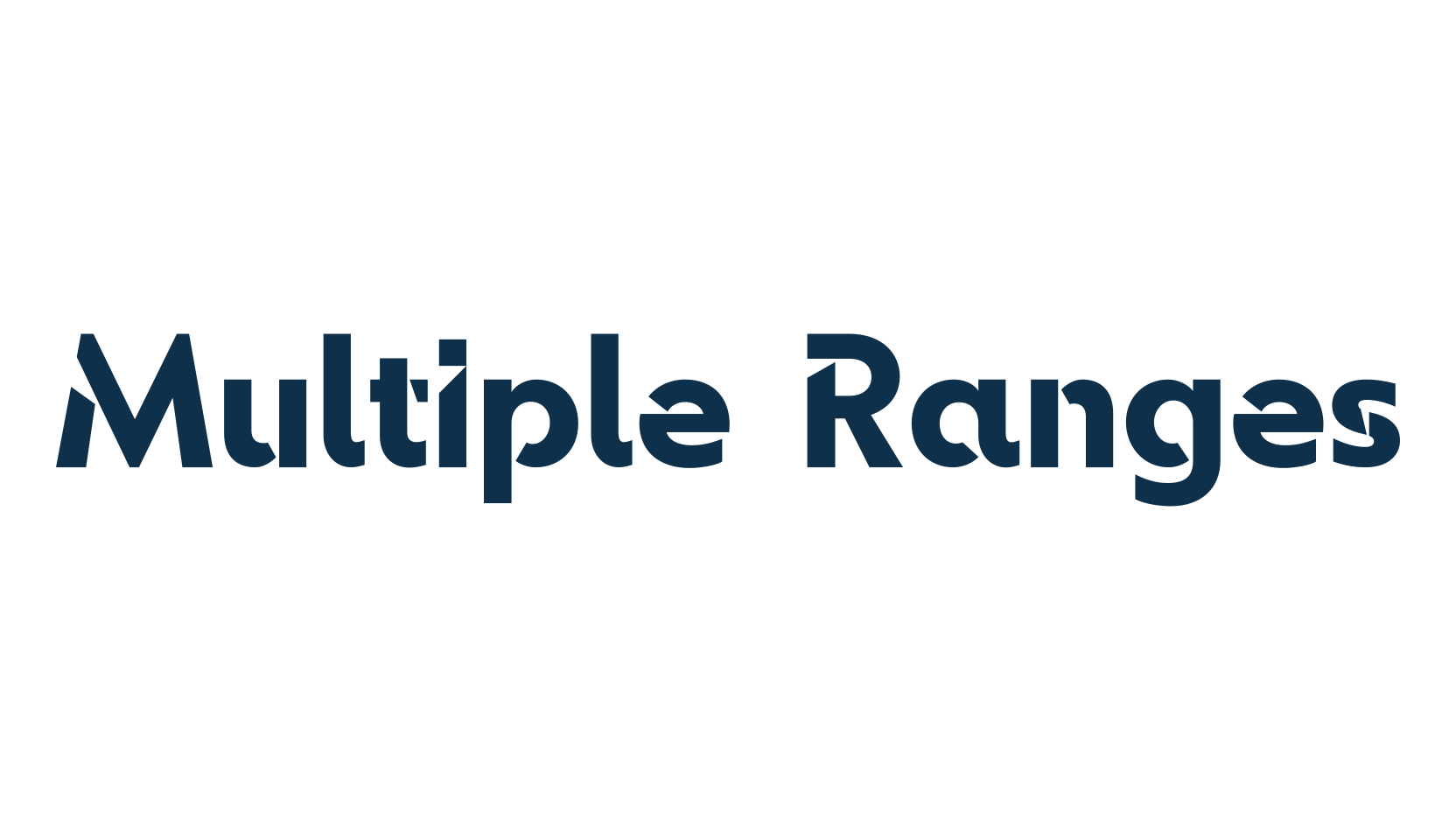 Multiple Ranges, various font preview