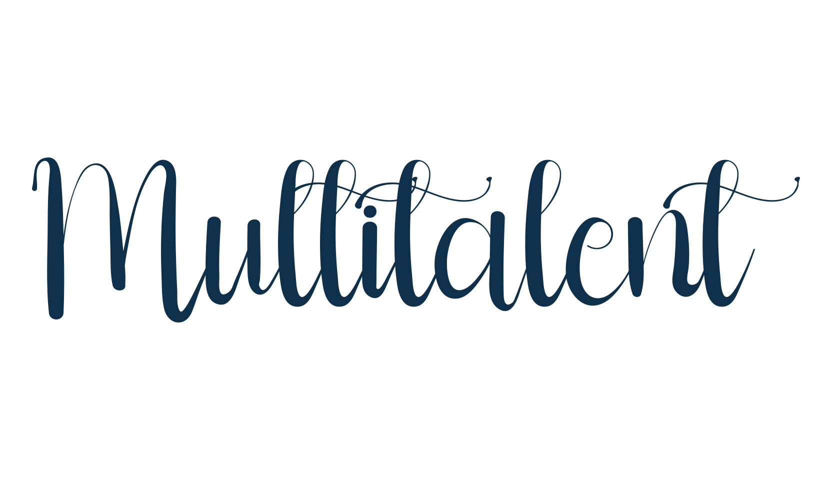 Multitalent, calligraphy font preview