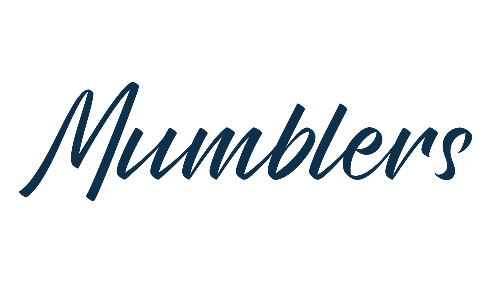 Mumblers, fancy decorative font preview