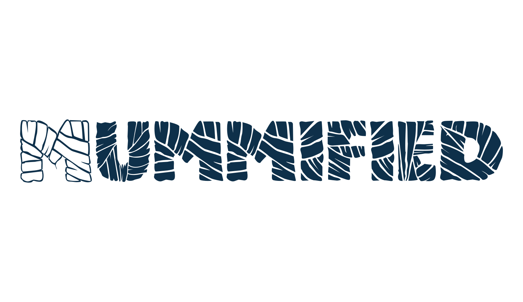 Mummified (mummified), fancy decorative font preview