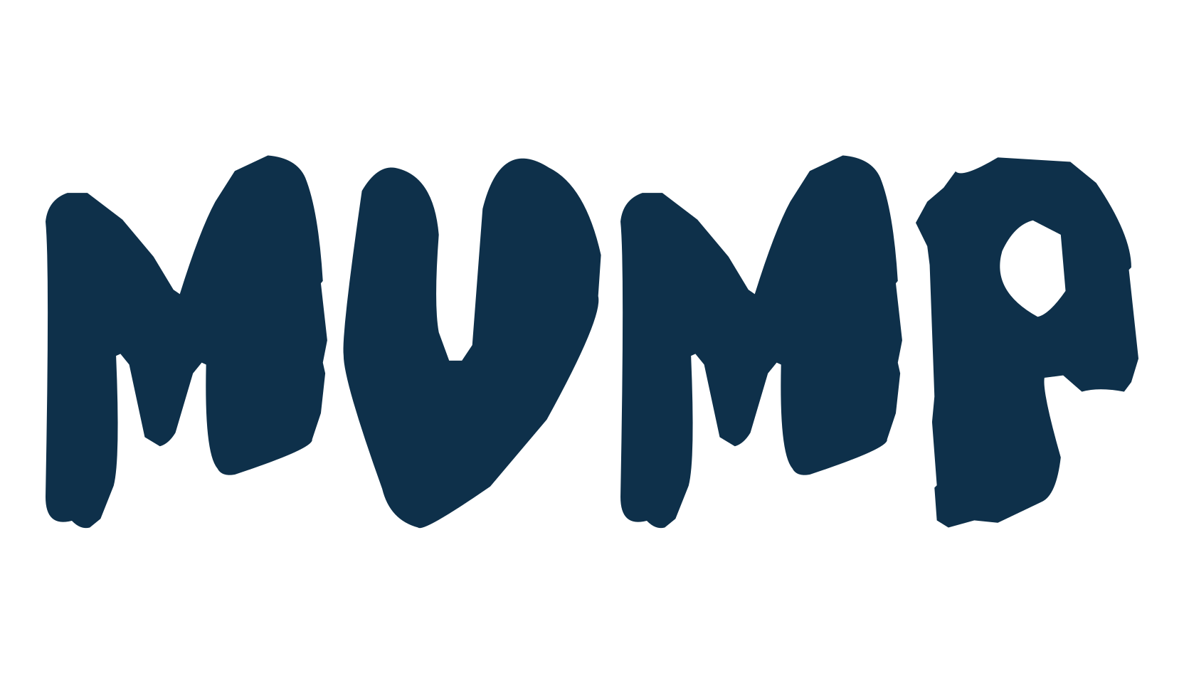 Mump, fancy cartoon decorative font preview