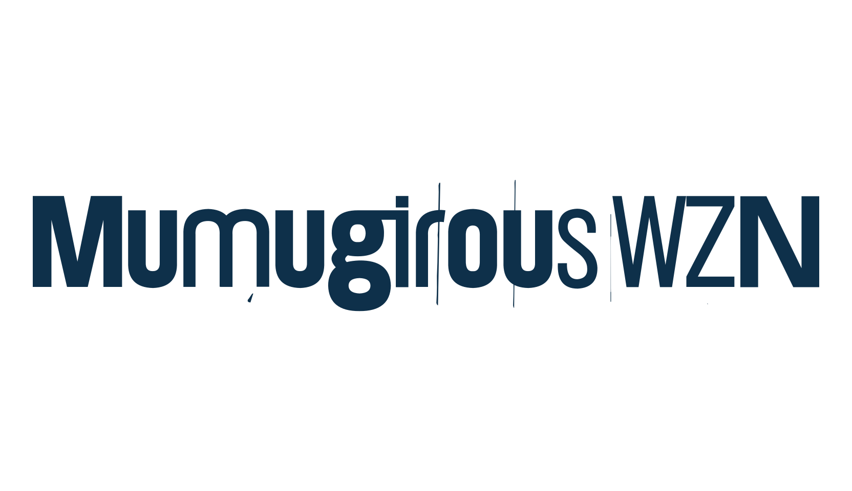 Mumugirous WZN, distorted font preview