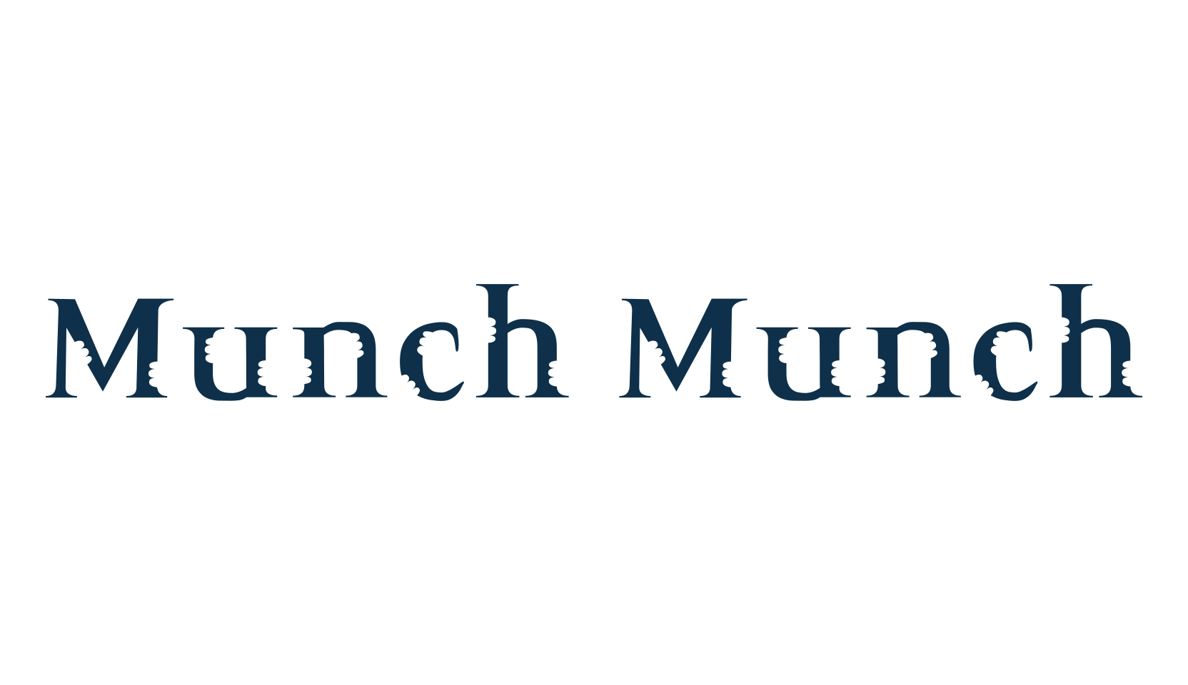 Munch Munch, decorative font preview