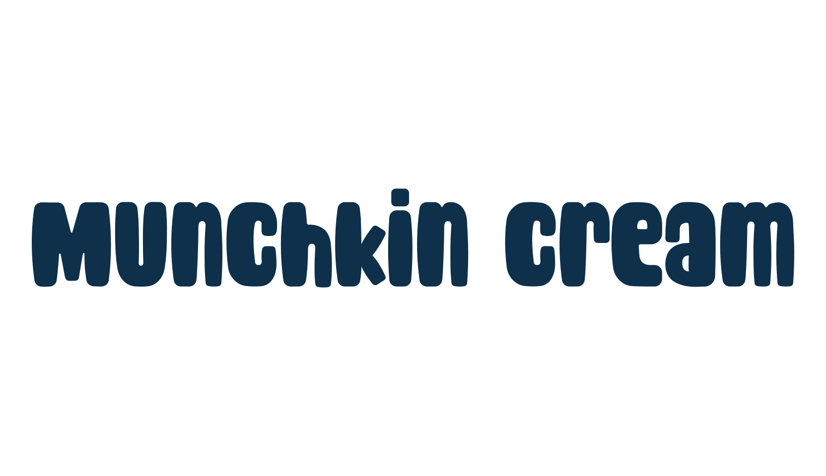 Munchkin Cream, cartoon font preview