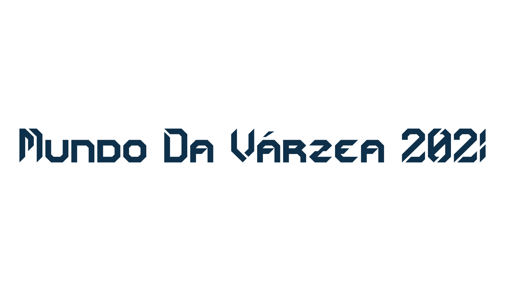 Mundo Da Várzea 2021, techno sci-fi font preview
