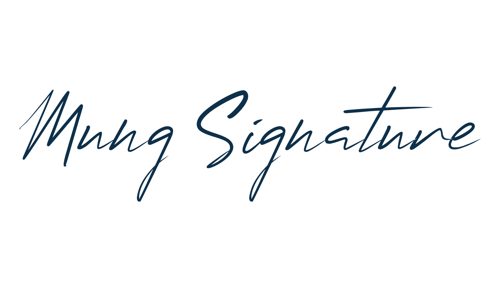 Mung Signature, script handwritten fancy decorative calligraphy font preview