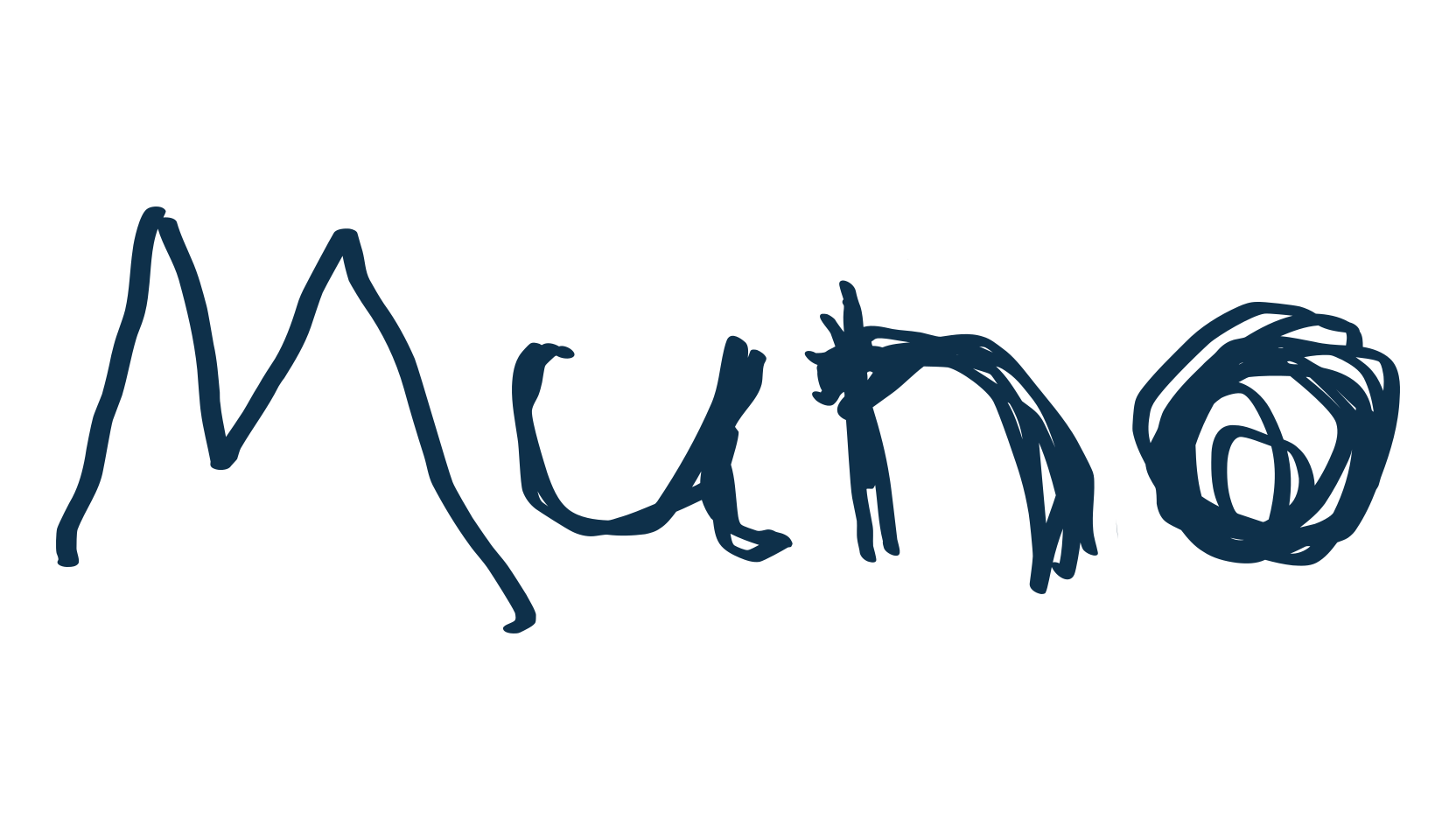 Muno, script trash fancy decorative calligraphy font preview