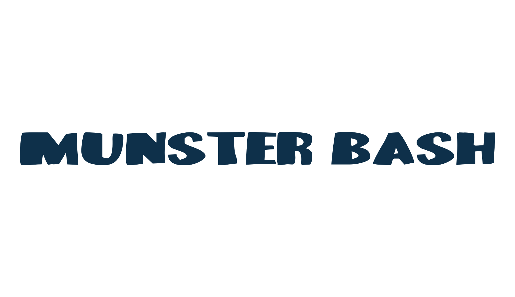 Munster Bash, fancy cartoon decorative font preview