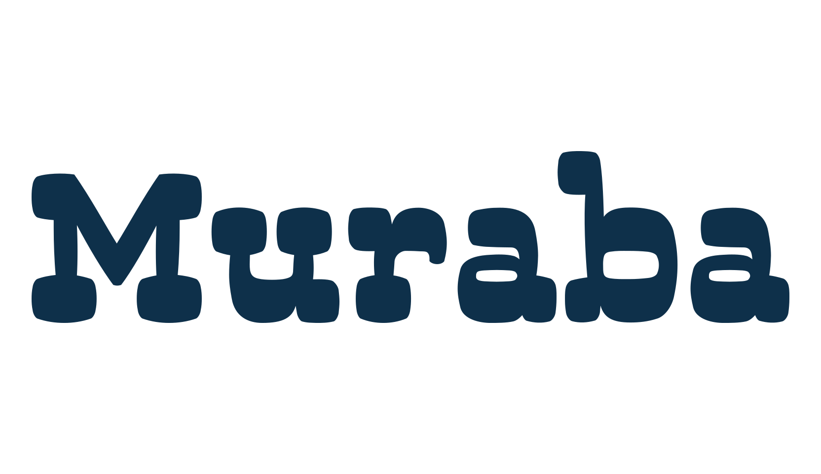 Muraba, fancy retro decorative font preview
